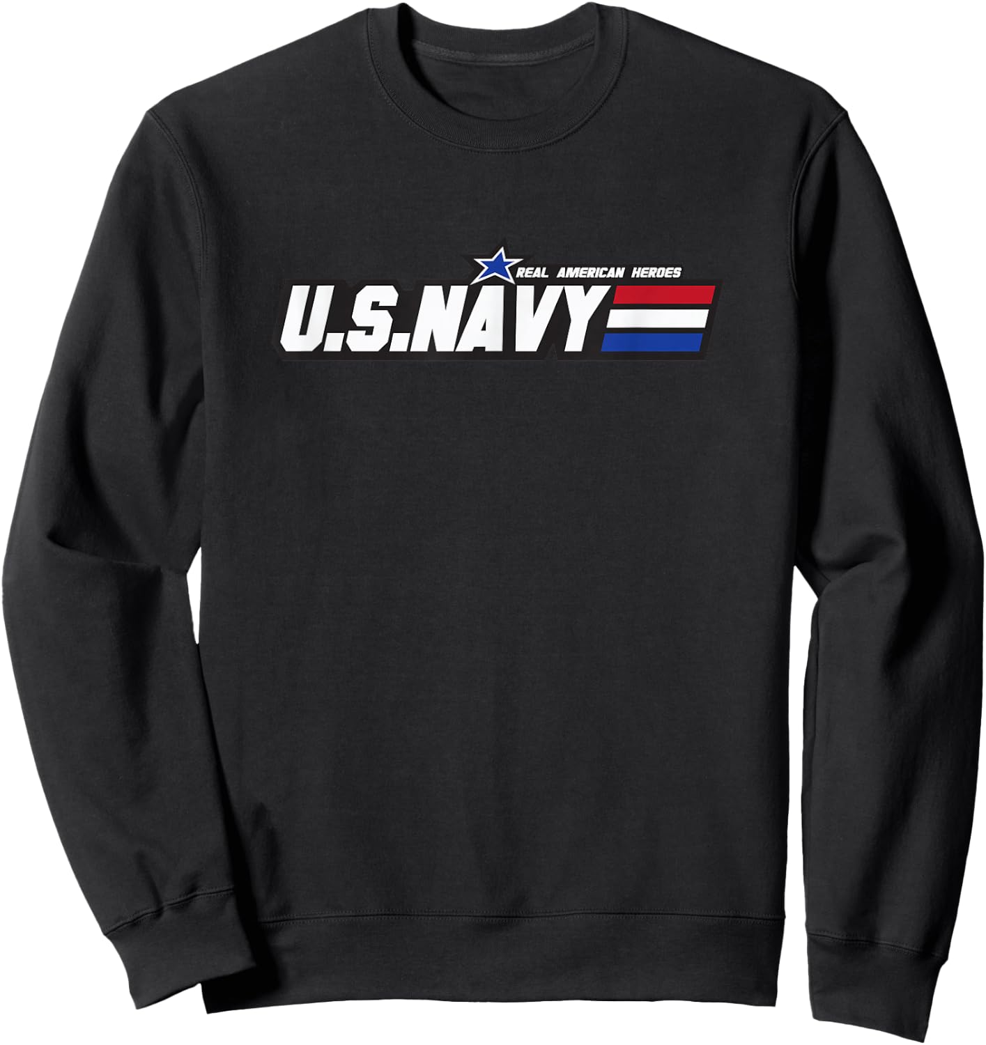 Real American Heroes - Us Navy Sweatshirt - Sweatshirt | Black