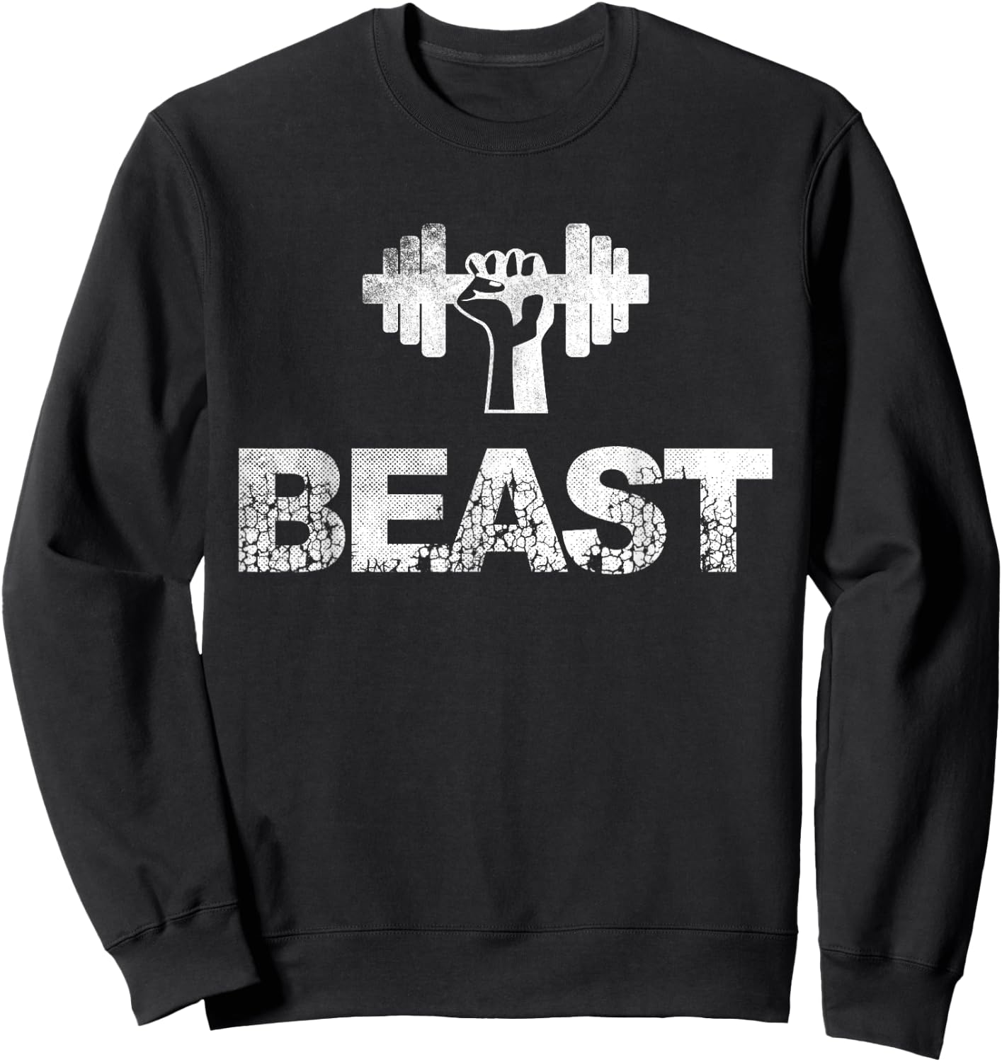 Beast Gym T Shirt Workout Bodybuilding Gift Sweatshirt - Sweatshirt | Black