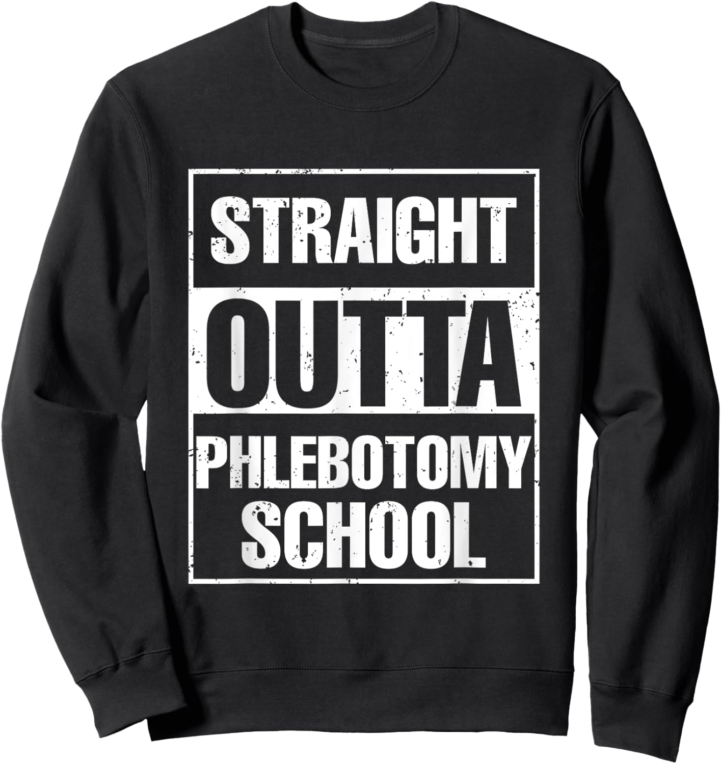 Phlebotomy Student Medical Nurse Syringe Blood Phlebotomy Sweatshirt - Sweatshirt | Black