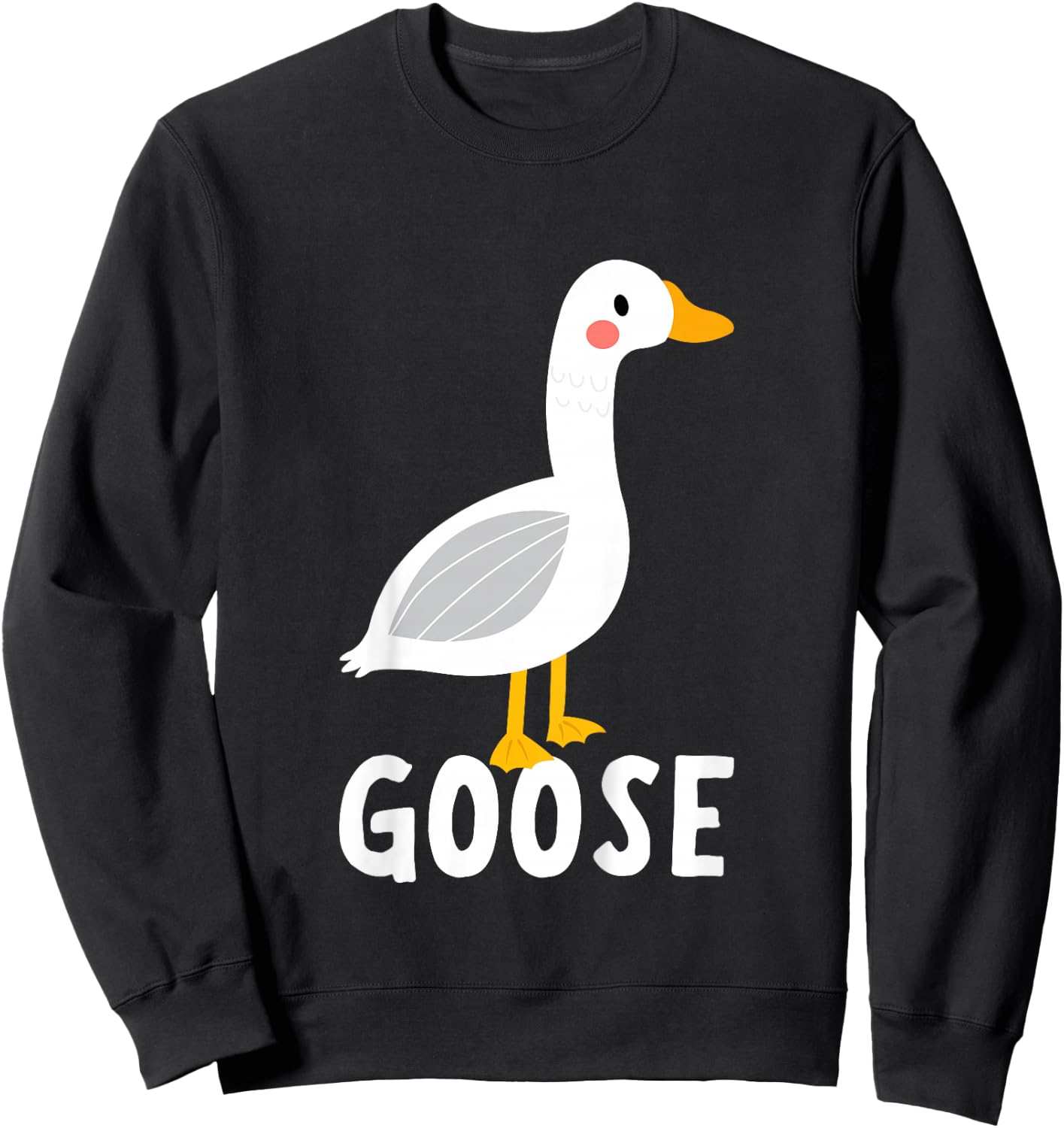 Kids Goose Shirt for Boys Or Girls | Cute Goose Gift Sweatshirt - Sweatshirt | Black