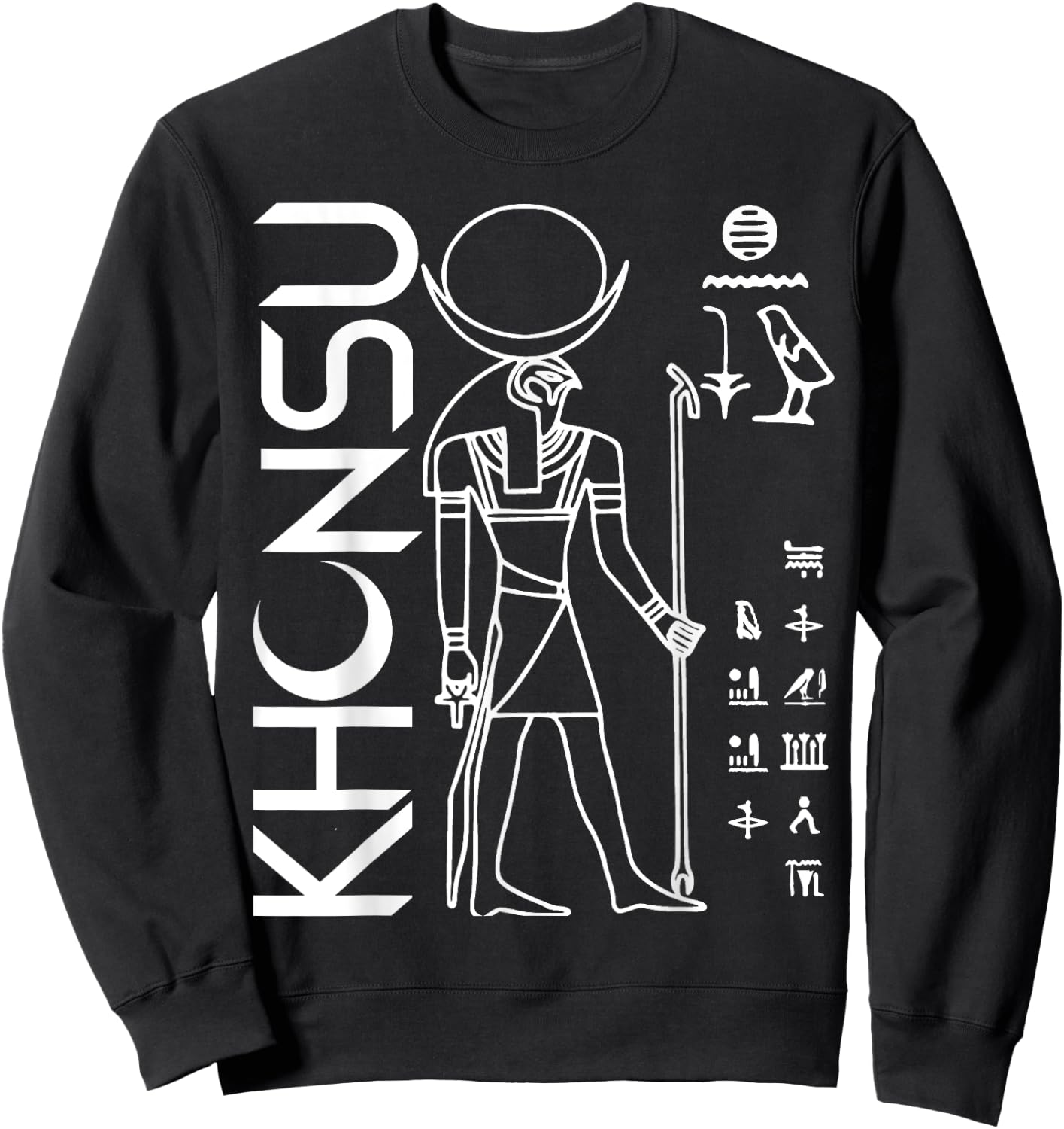 Nerdy Khonsu Egyptian Mythology Moon God Comic Hero Teacher Women Kids Sweatshirt - Sweatshirt | Black