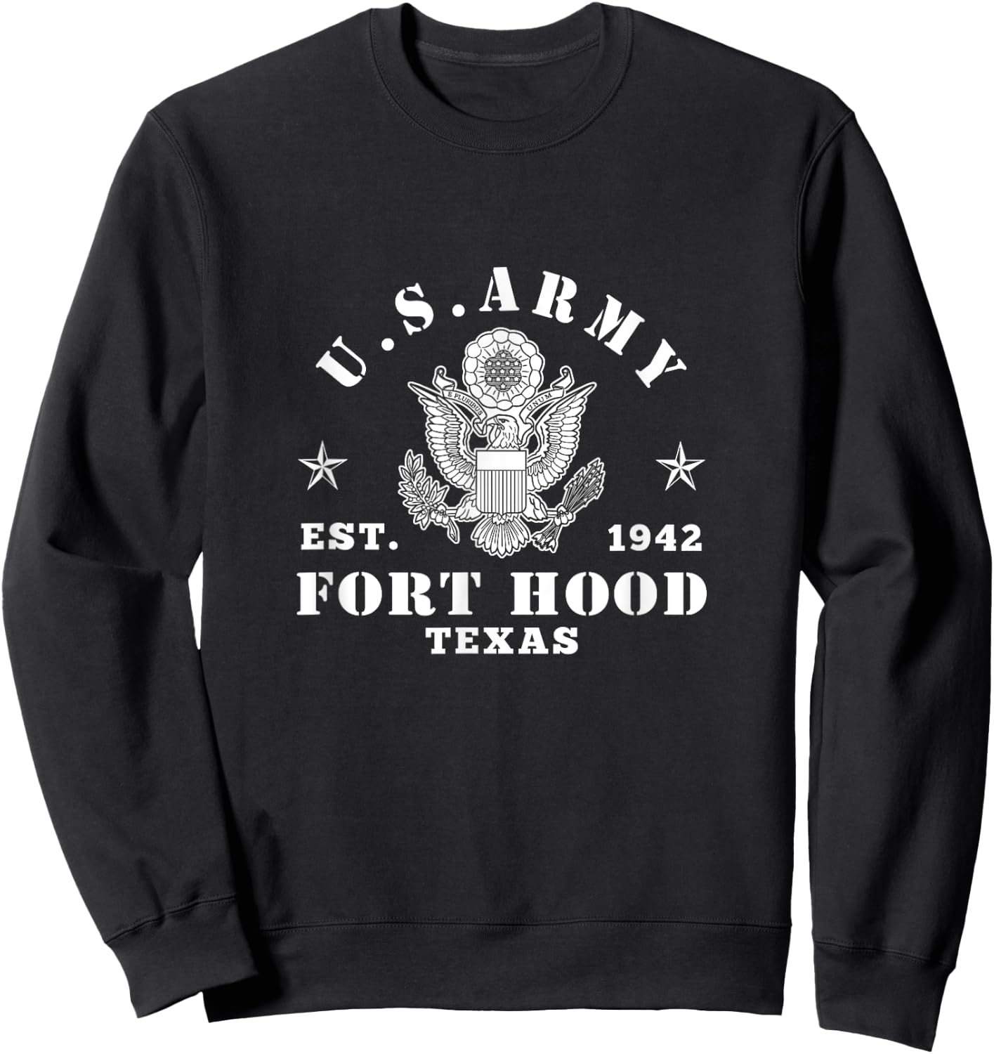 Fort Hood Texas US Army Base Sweatshirt - Sweatshirt | Black