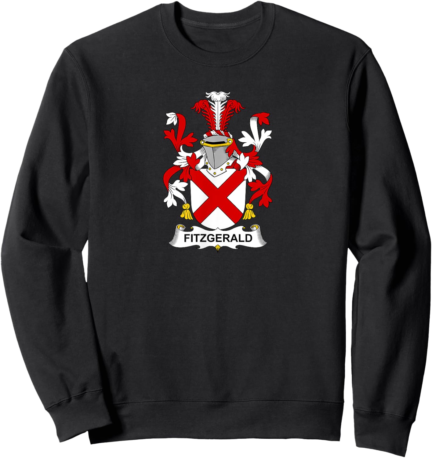 Fitzgerald Coat of Arms - Family Crest Sweatshirt - Sweatshirt | Black