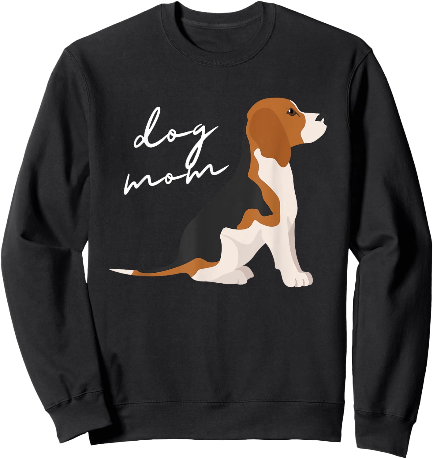 Beagle Dog Mom Woman Sweatshirt - Sweatshirt | Black