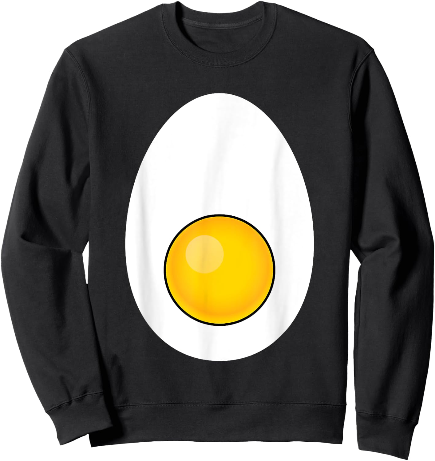 Funny Halloween Deviled Egg Costume Men Women Fun Egg Sweatshirt - Sweatshirt | Black