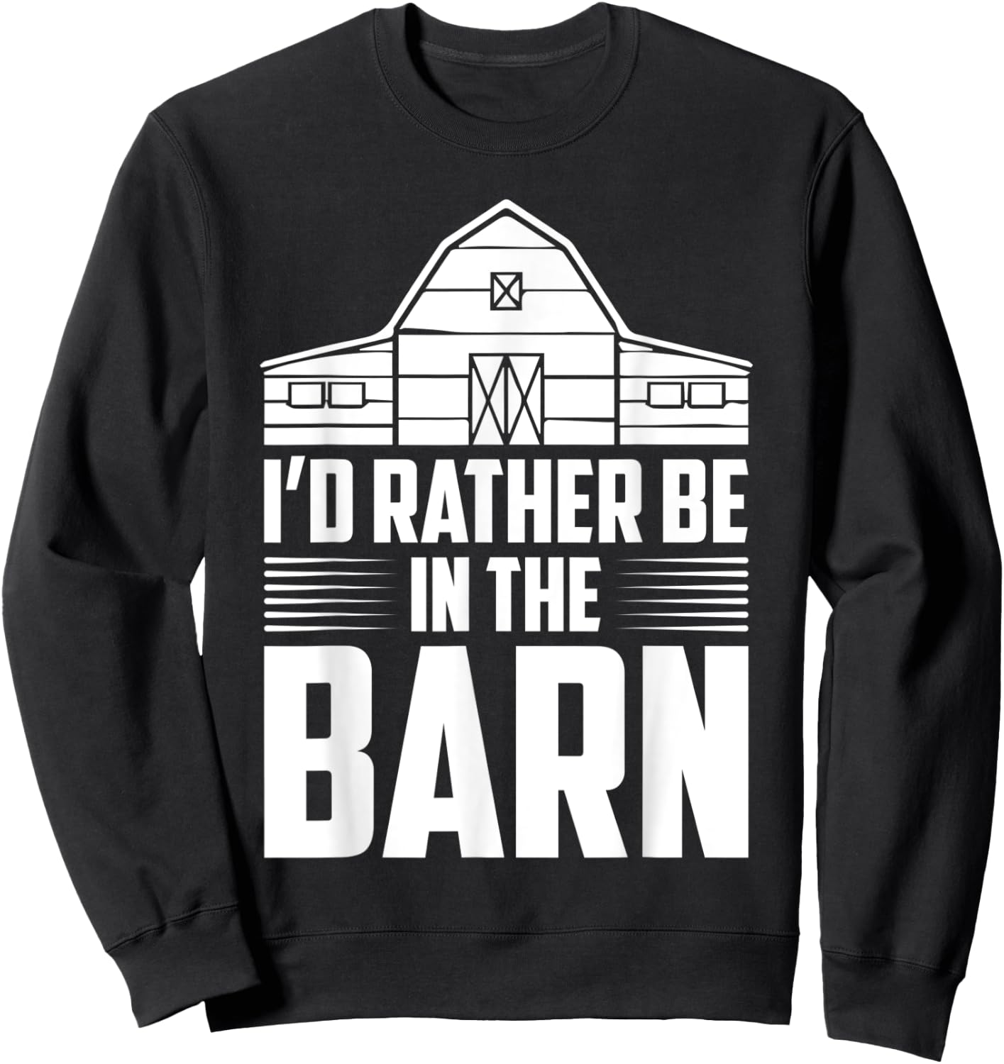 I’d rather be in the barn horse jockey lover derby game KY Sweatshirt - Sweatshirt | Black