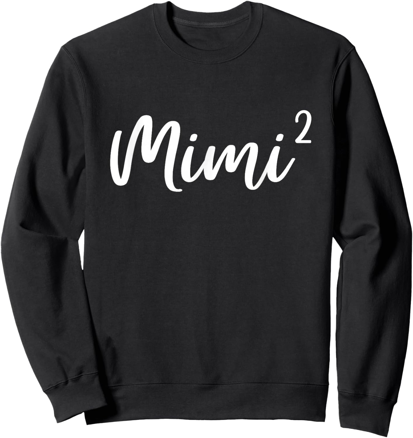 Mimi of 2 Grandma of Three Cute Baby Announcement Sweatshirt - Sweatshirt | Black