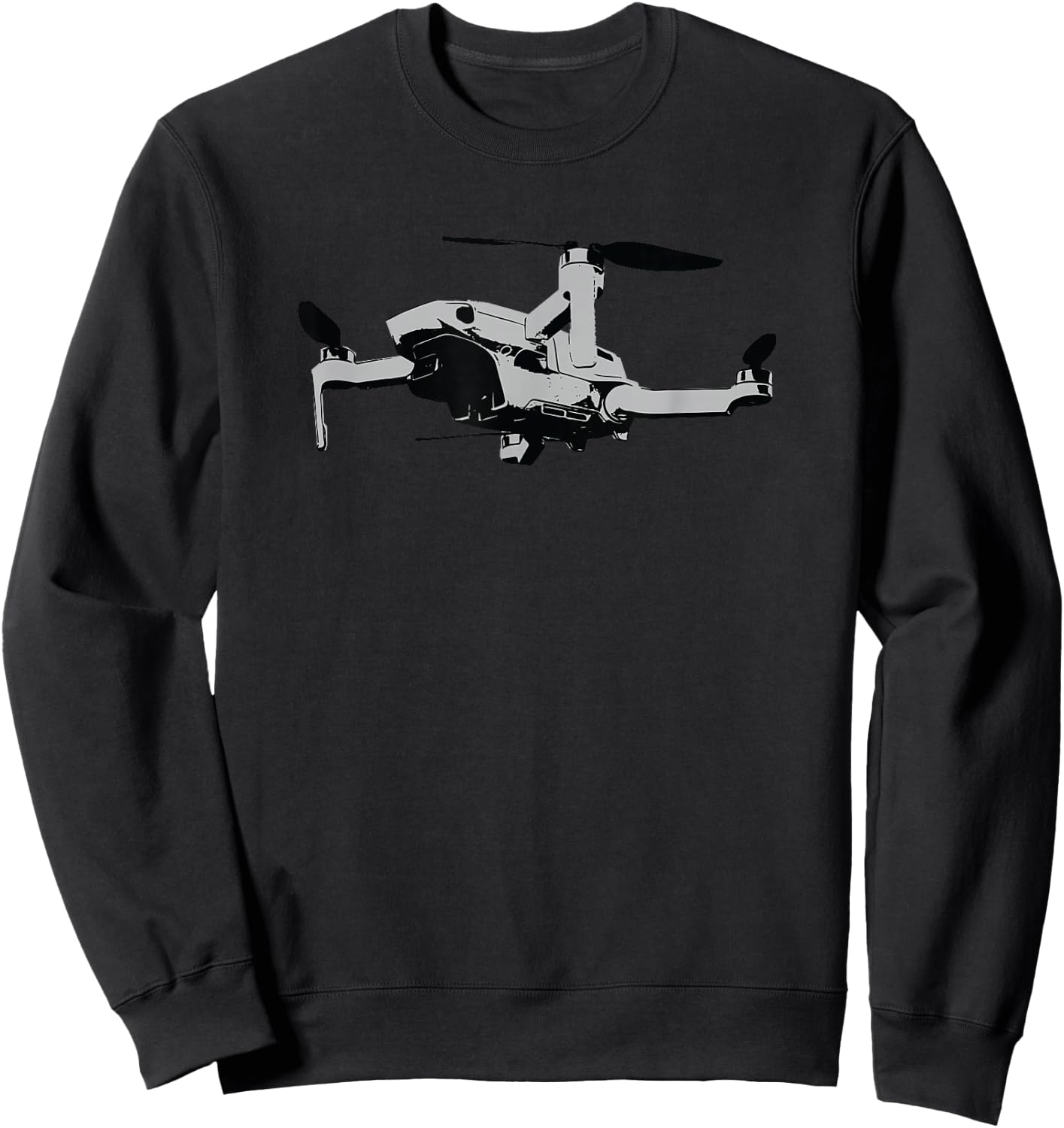 Drone Flight FPV Pilot Quadcopter Sweatshirt - Sweatshirt | Black