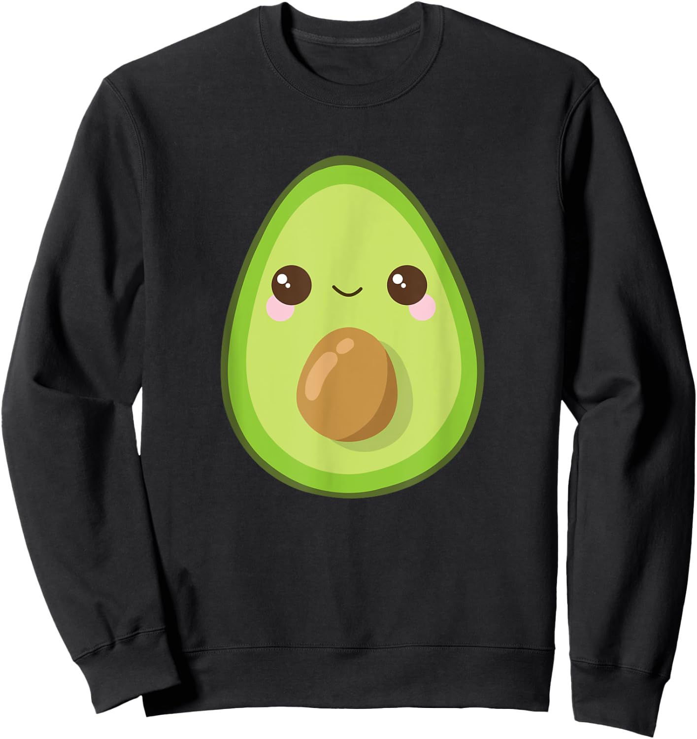 Dabbing Avocado Shirt Funny Vegan Food Lover Kids Women Sweatshirt - Sweatshirt | Black