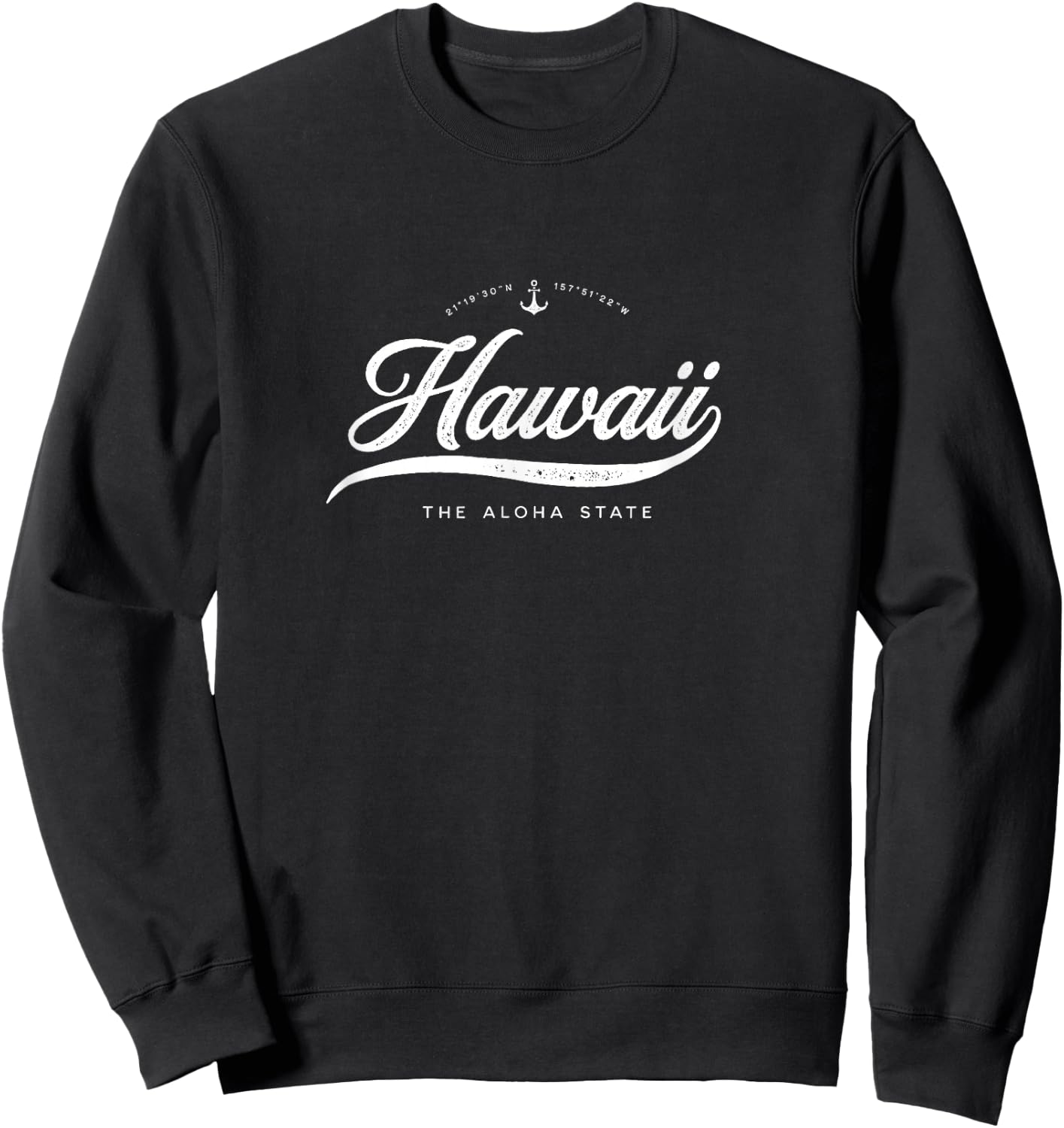 Hawaii Aloha Vintage Retro Sweatshirt - Sweatshirt | Black
