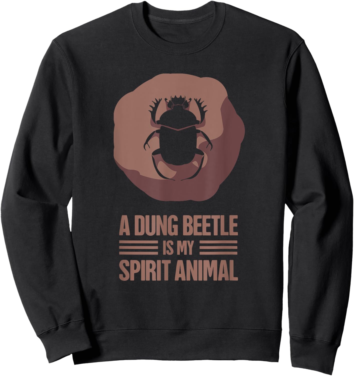 Dung Beetle & Insect Entomologist Gift - Beetle Sweatshirt - Sweatshirt | Black