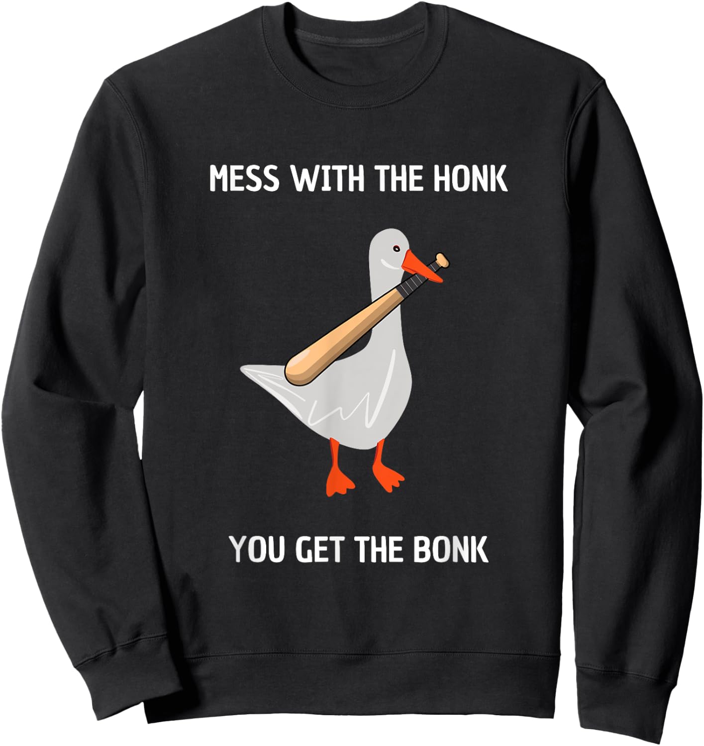 Get the Bonk Goose Sweatshirt - Sweatshirt | Black