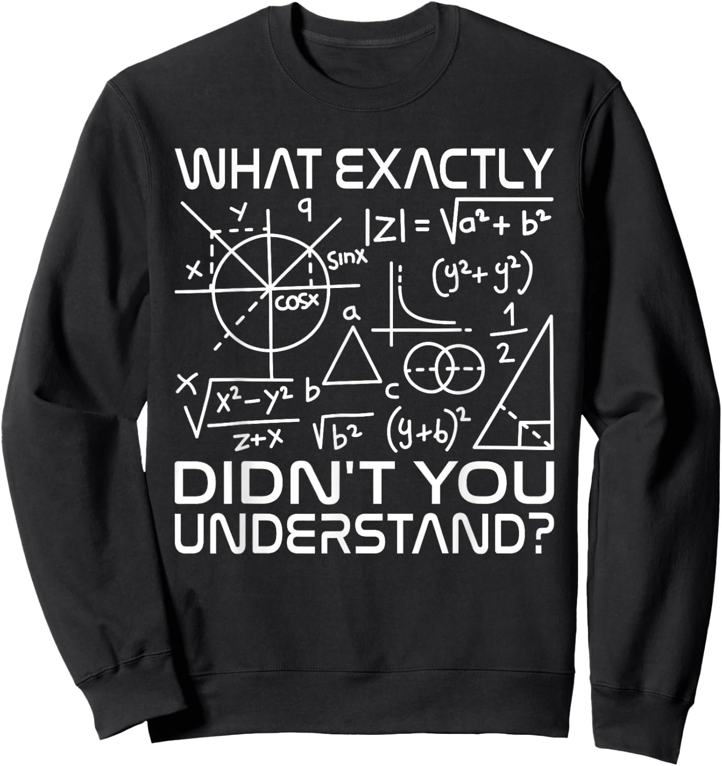 Math Teacher Science Physics Formula Mathematician Nerd Women Sweatshirt - Sweatshirt | Black