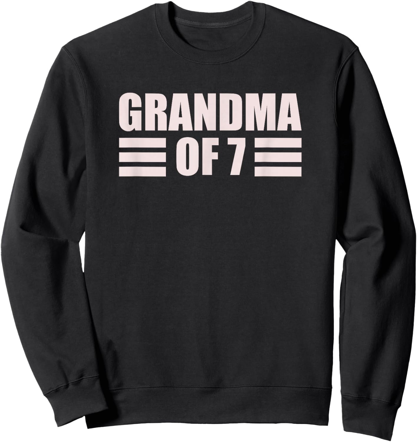 Grandma 7 Grandkids 7th Time Cubed Grandma Of Seven Sweatshirt - Sweatshirt | Black