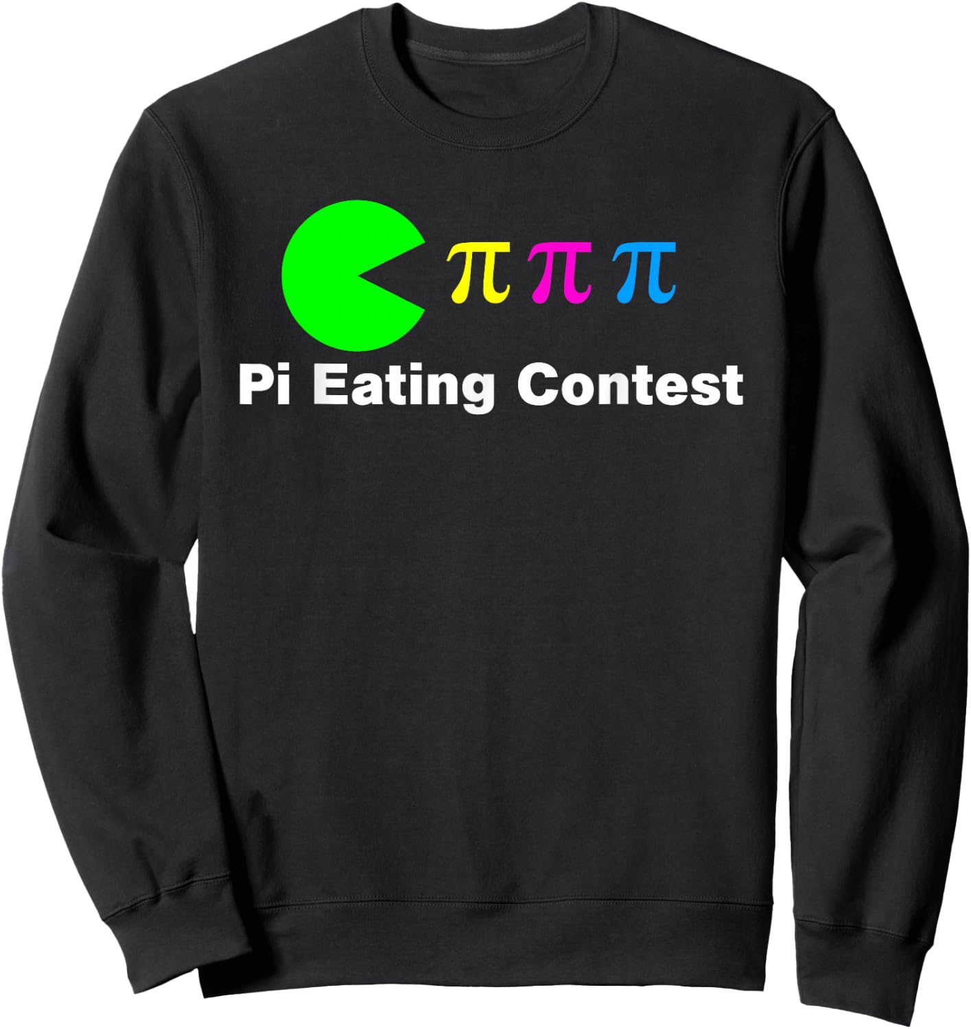 Funny Pi Day Math Science Pi Eating Contest Mix Sweatshirt - Sweatshirt | Black