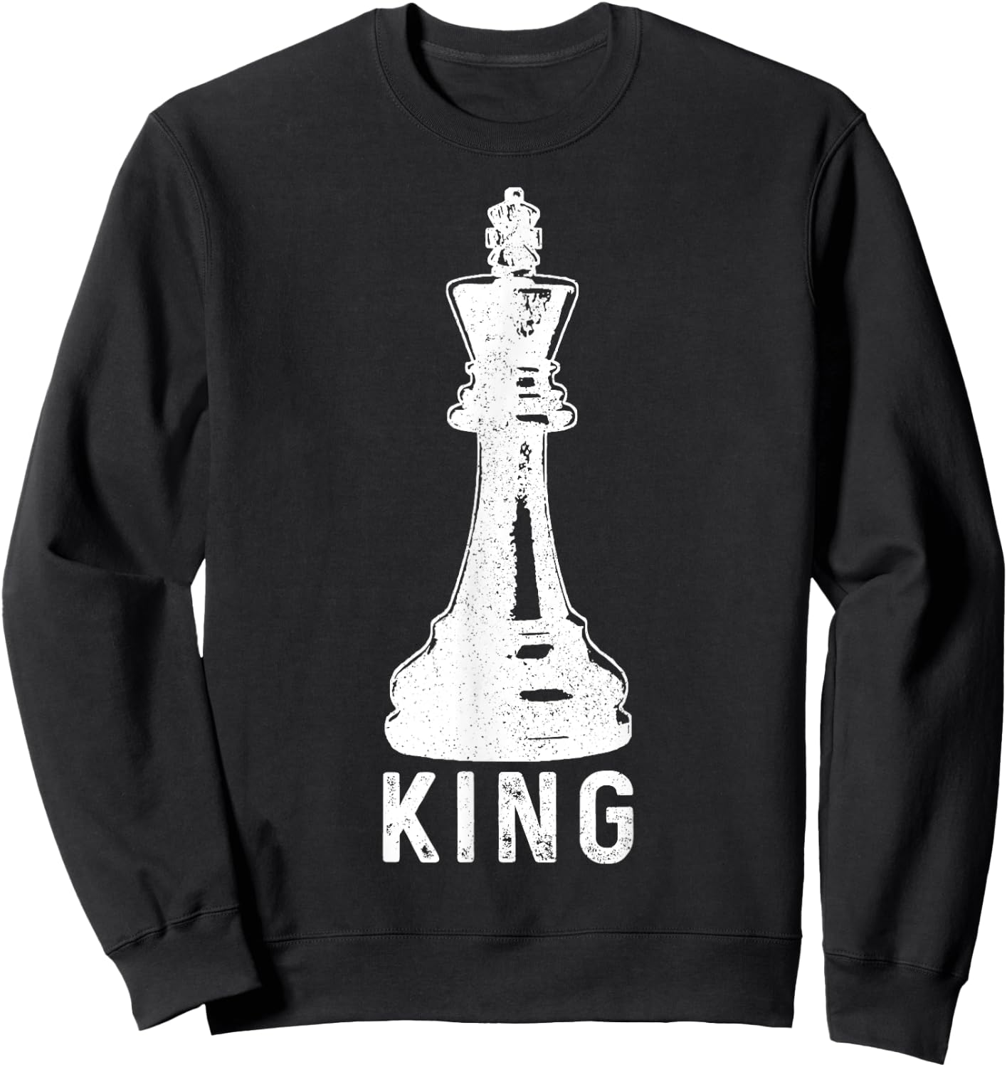 Chess Player King Vintage Halloween Costume Chess Master Sweatshirt - Sweatshirt | Black