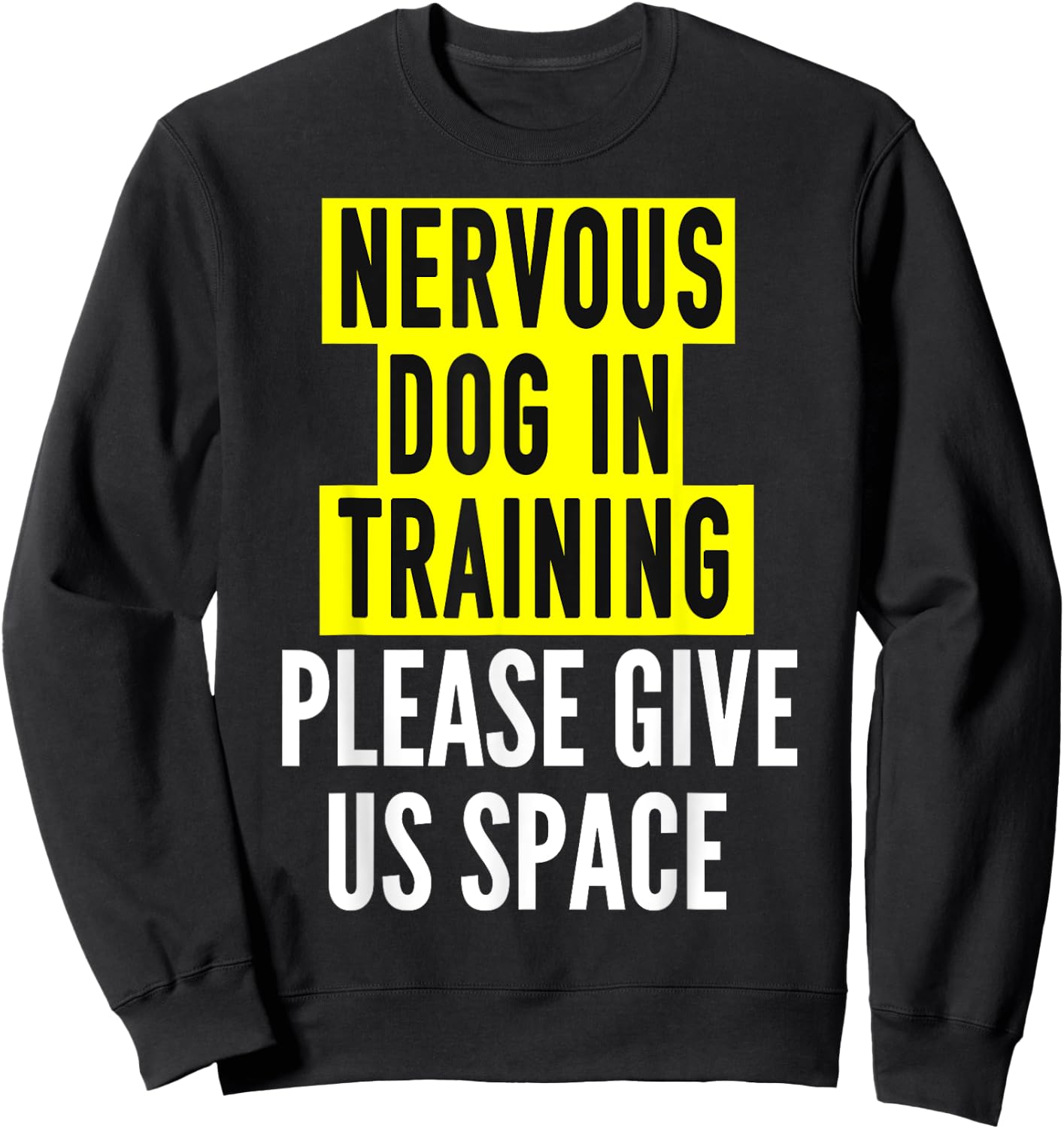 Nervous Dog Owners & Reactive Dog In Training - BOTH SIDES Women Girls Kids Sweatshirt - Sweatshirt | Black
