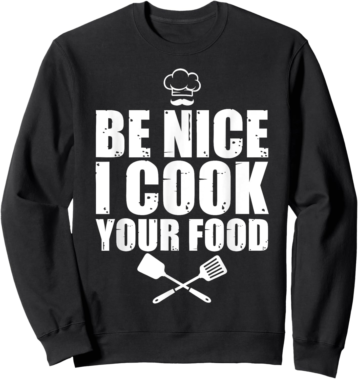 Funny Chef Women Cook Pastry Chef Culinary Cooking Sweatshirt - Sweatshirt | Black