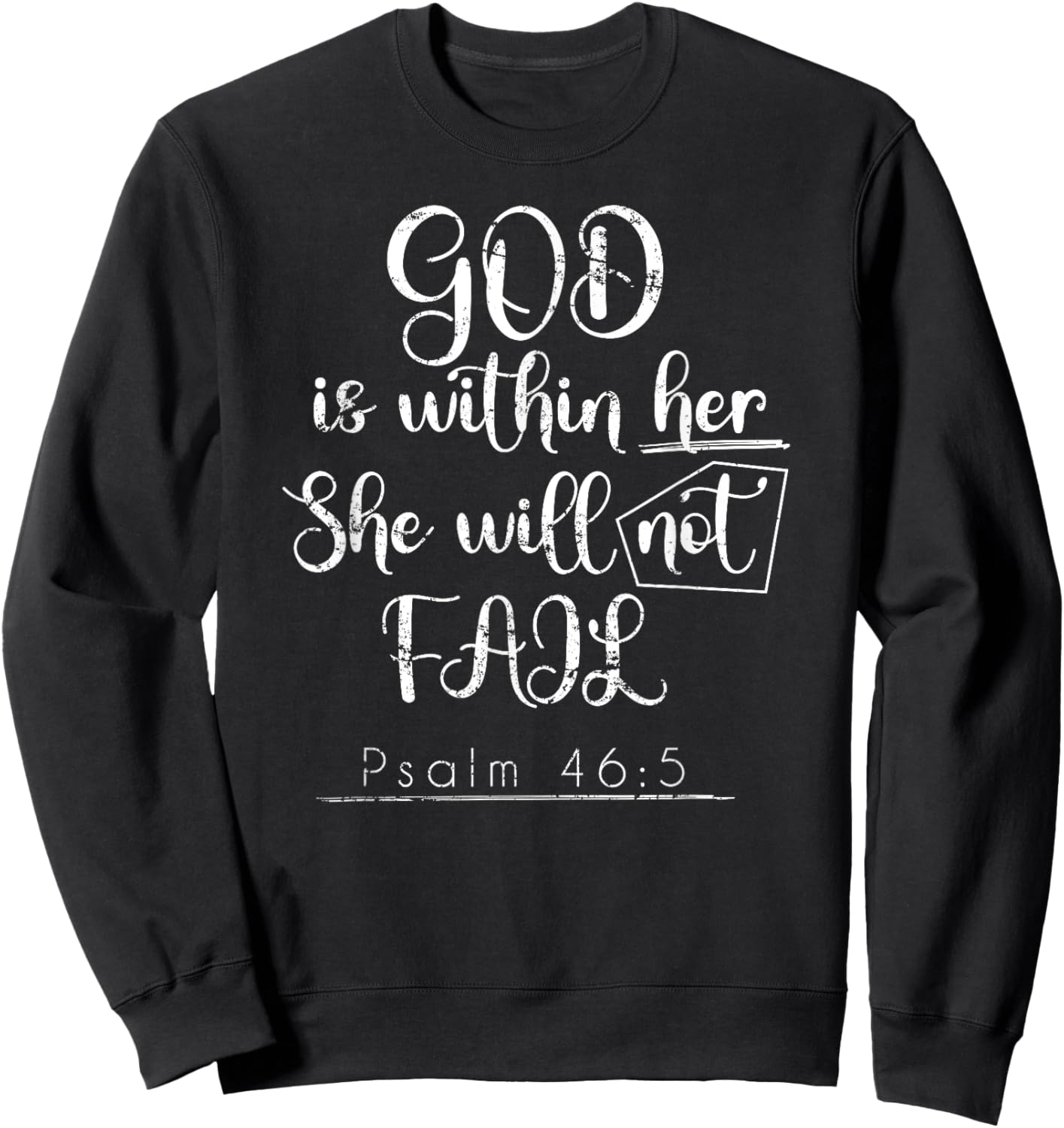 Christian Faith Holy Bible Verse Jesus Lord Devotee Prayer Sweatshirt - Sweatshirt | Black