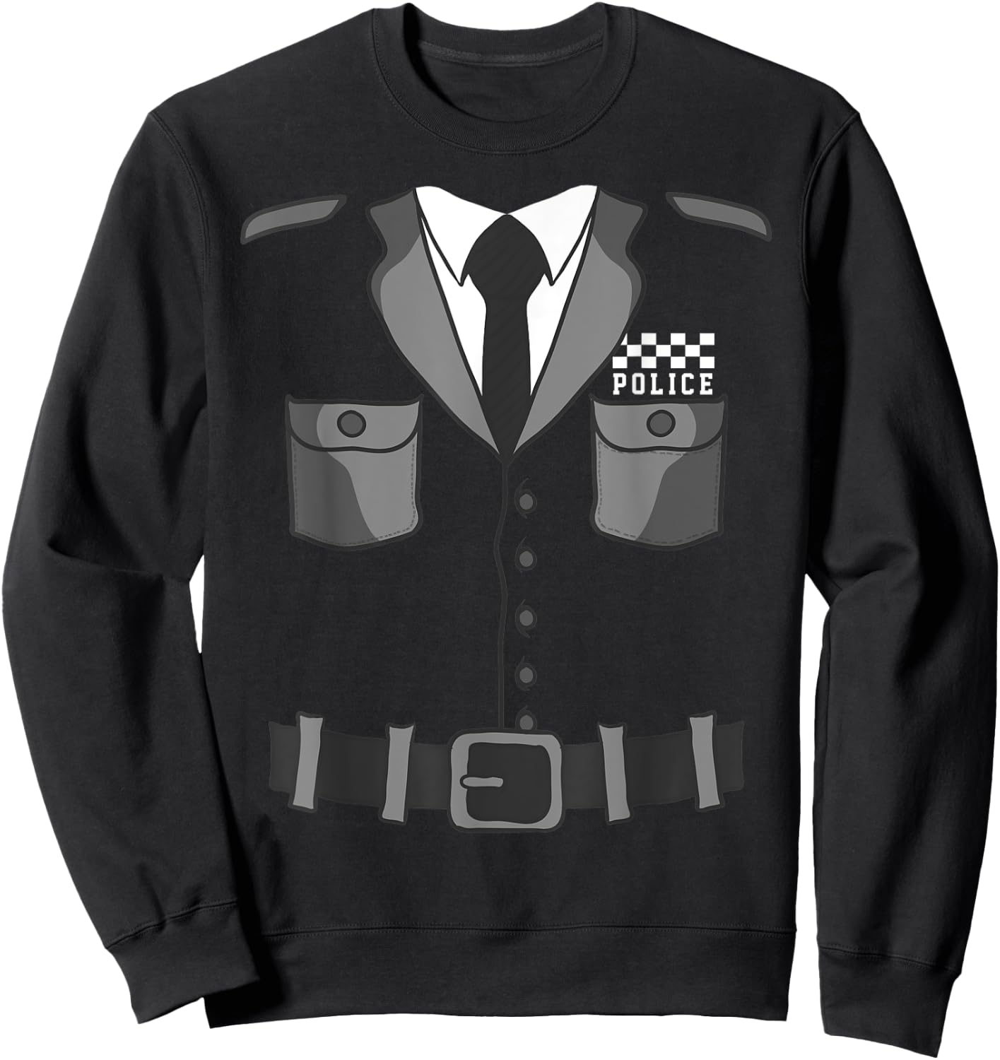 British Police Officer Costume Policeman Bobby Copper Sweatshirt - Sweatshirt | Black
