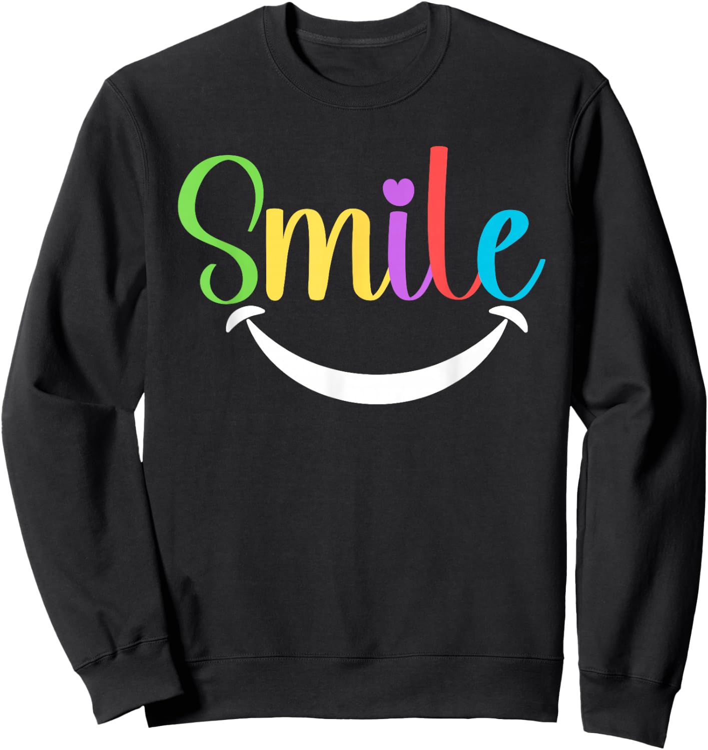 Colorful Smile Dentist Clinic Office Apparel Dental Sweatshirt - Sweatshirt | Black