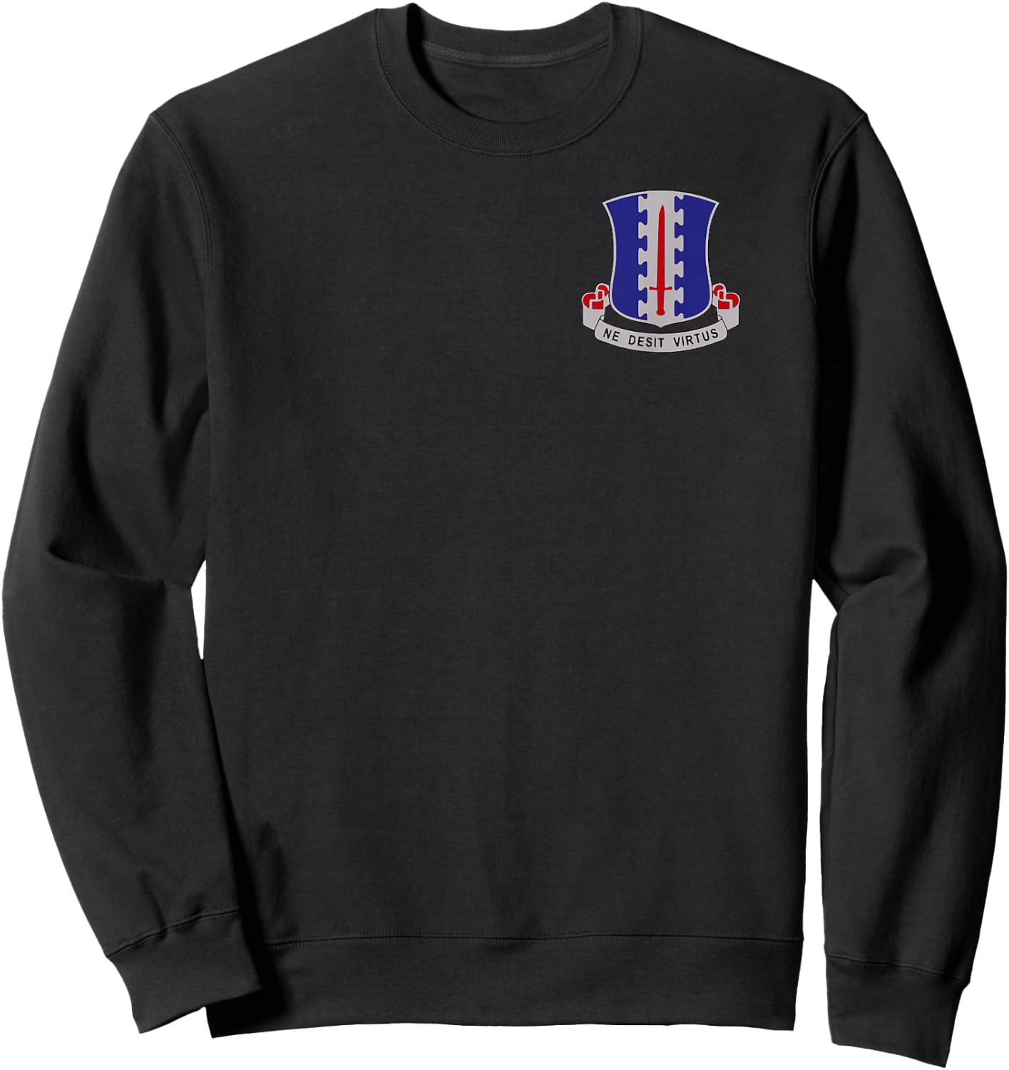 101st Airborne - 187th Reg DUI - Rakkasans - Ne Desit Vertus Sweatshirt - Sweatshirt | Black