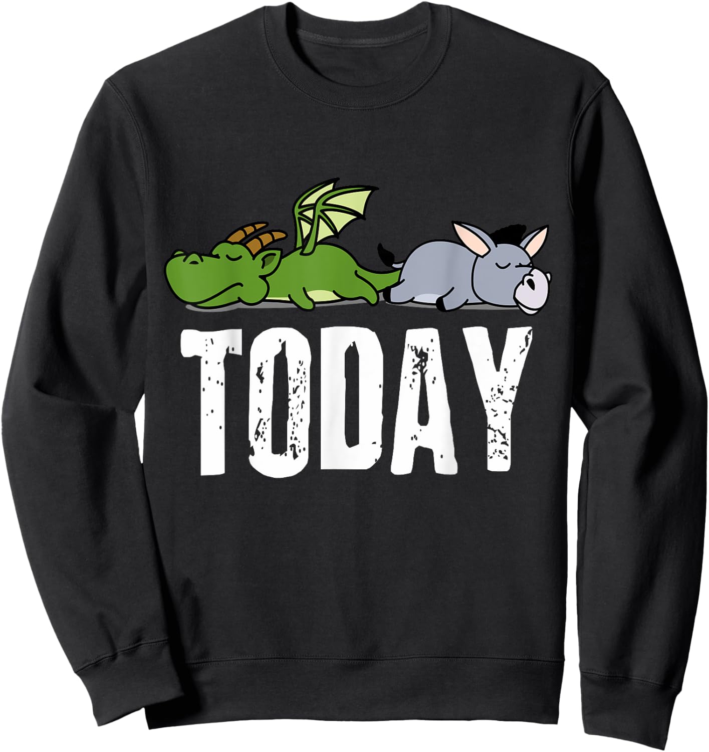RespekDis Dragon Ass - Adults & Kids, Black, Small, Short Sleeve, Cotton 65% Polyester 35%, Modern Classic, , Novelty, School, Fantasy, Exercise and Fitness, Casual, Fall Sweatshirt - Sweatshirt | Black