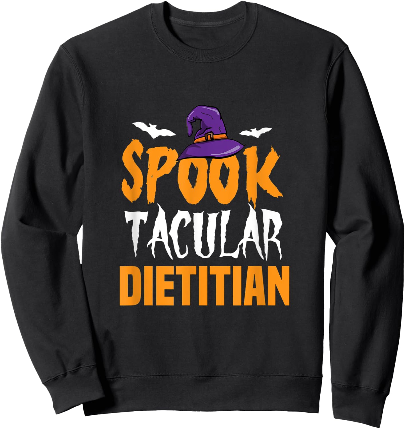 Spooktacular Dietitian Halloween Costume Gift Sweatshirt - Sweatshirt | Black