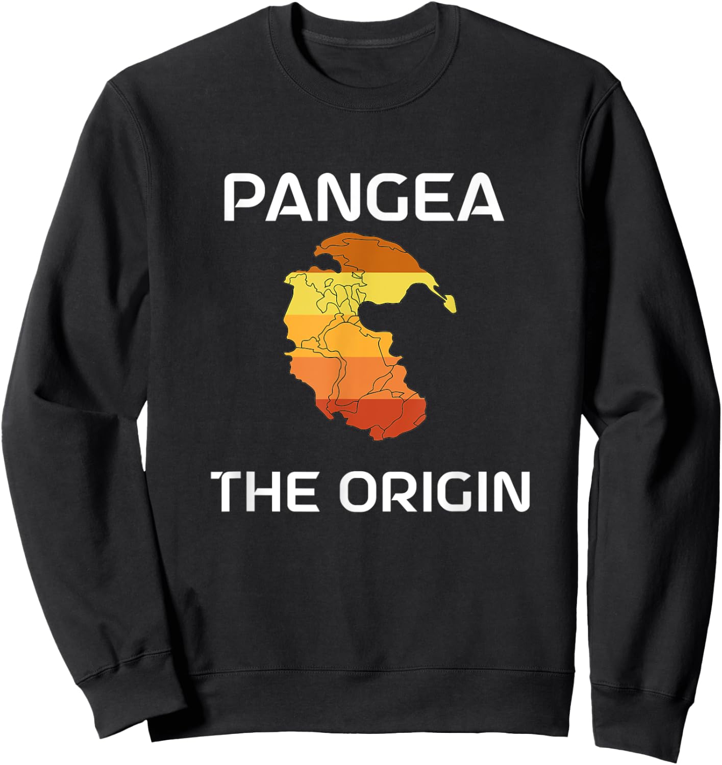 Pangea The Origin Pangaea Geology World Freedom Sweatshirt - Sweatshirt | Black
