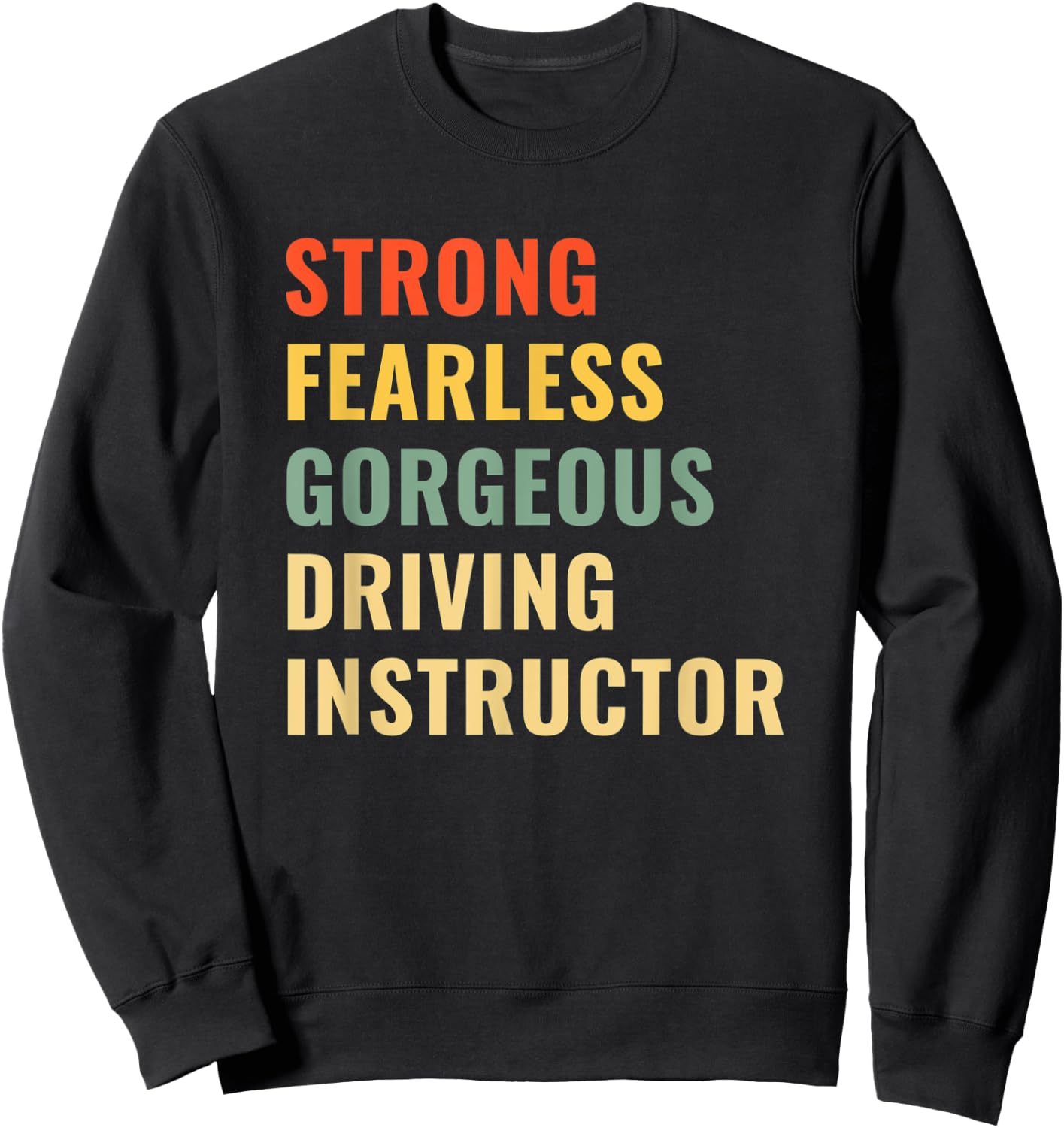 Driving School Teacher Driving Instructor Sweatshirt - Sweatshirt | Black