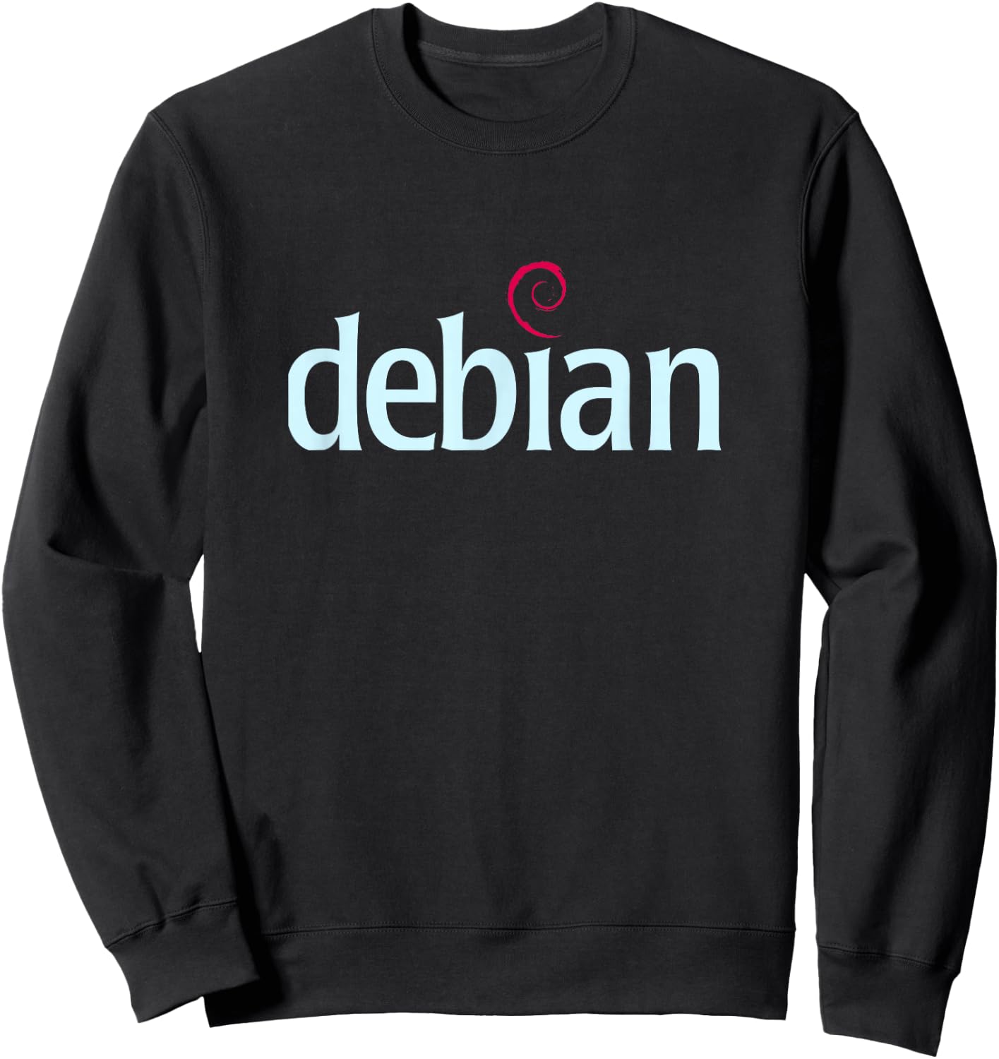 Linux Debian lovers Spiral Logo Open Source Os Sweatshirt - Sweatshirt | Black