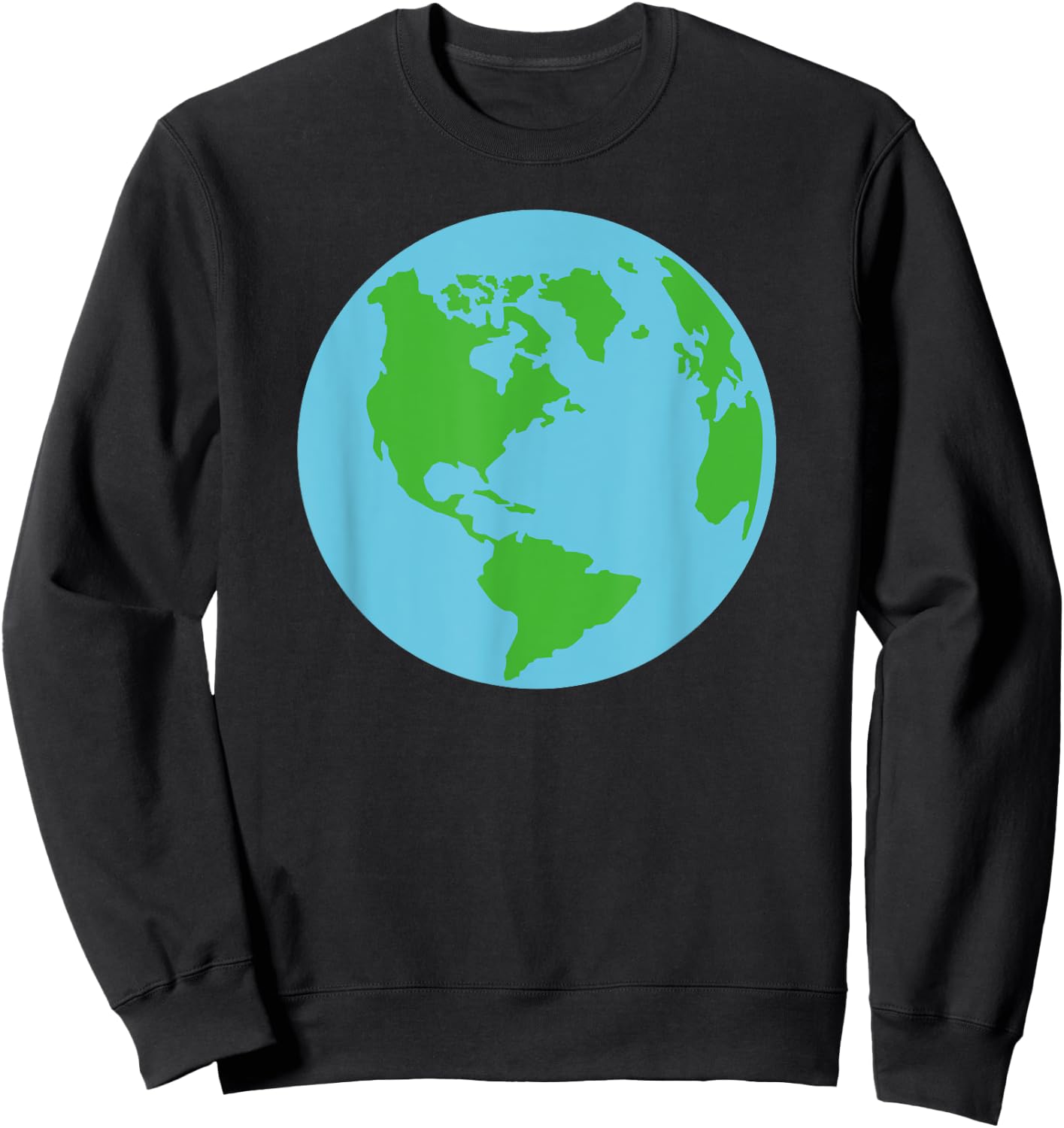 Globe world map Sweatshirt - Sweatshirt | Black