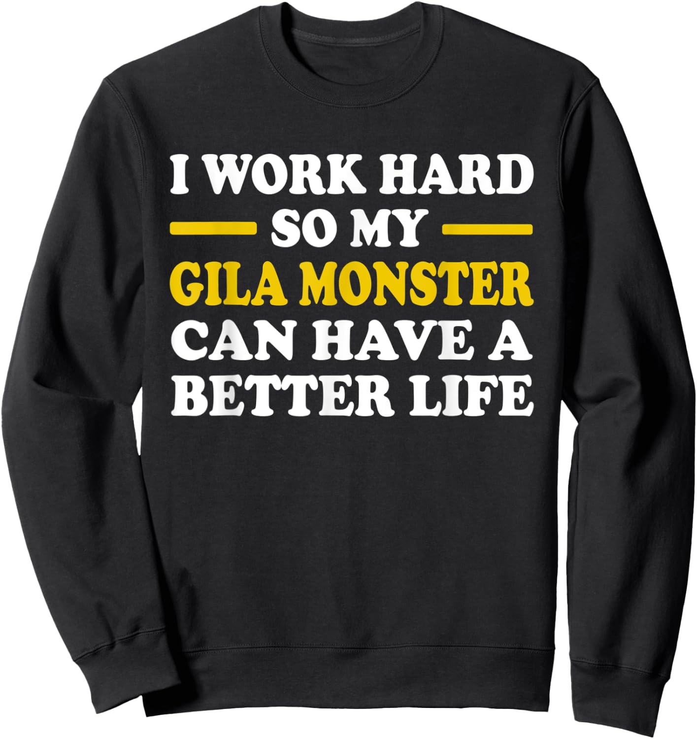 Gila Monster lizard funny reptile Sweatshirt - Sweatshirt | Black