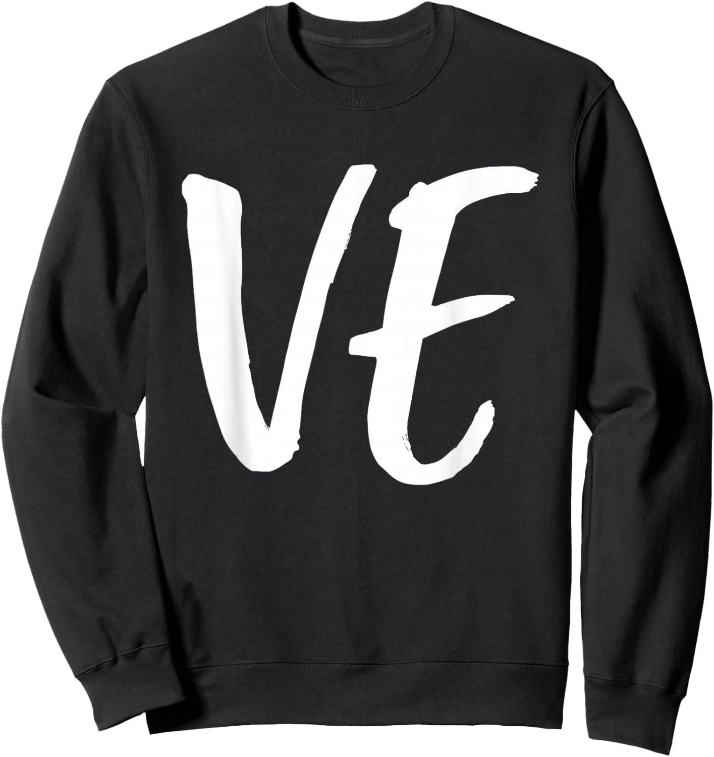 LO VE Love Matching Couple Husband Wife Valentine's Day Gift Sweatshirt - Sweatshirt | Black
