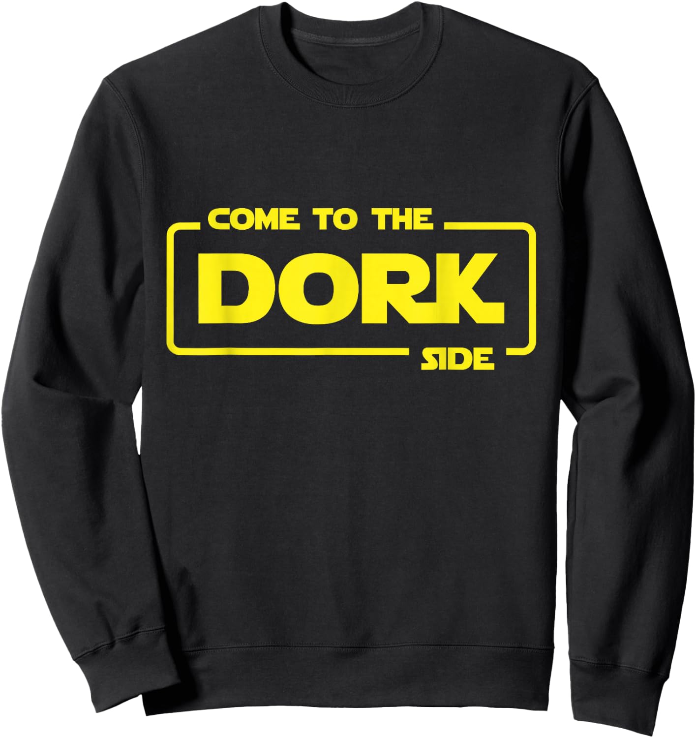 DORK SIDE geek nerd funny computer joke coding cute fun code Sweatshirt - Sweatshirt | Black