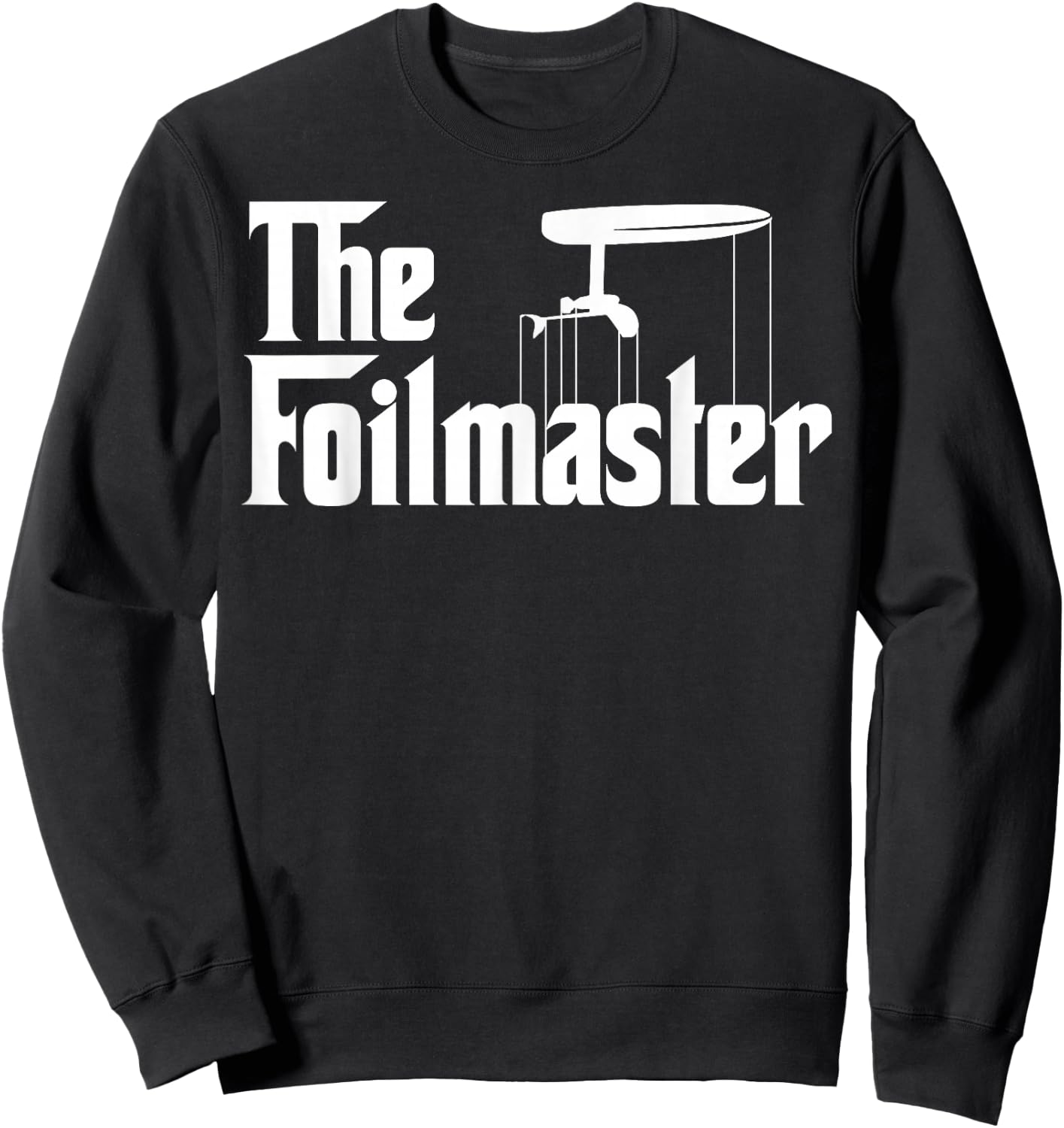 The Foilmaster - Funny E-foil Foilboard Surfing Gift Sweatshirt - Sweatshirt | Black