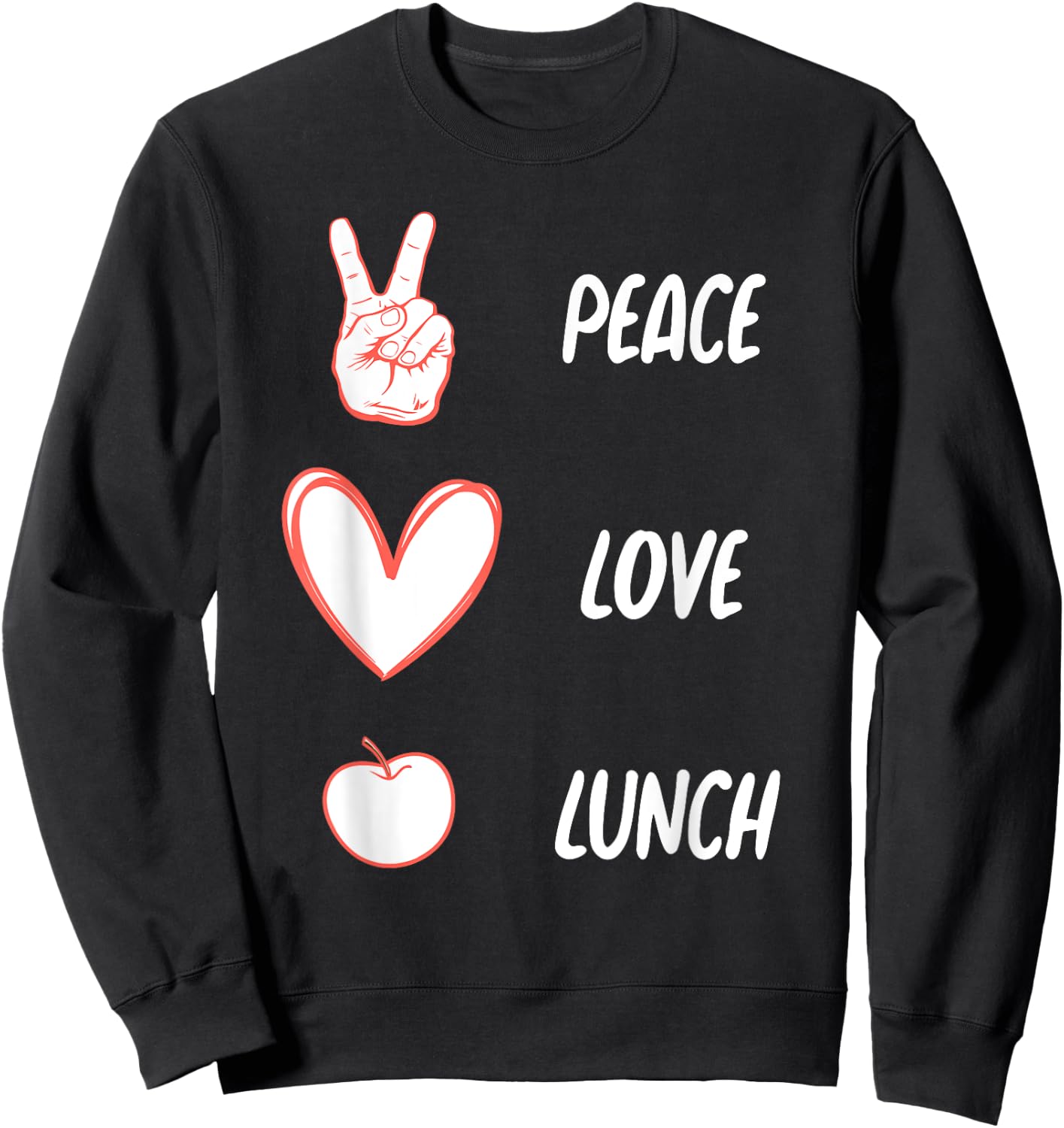 Funny Lunch Lady Art Women Lunch Cafeteria Monitor Lovers Sweatshirt - Sweatshirt | Black