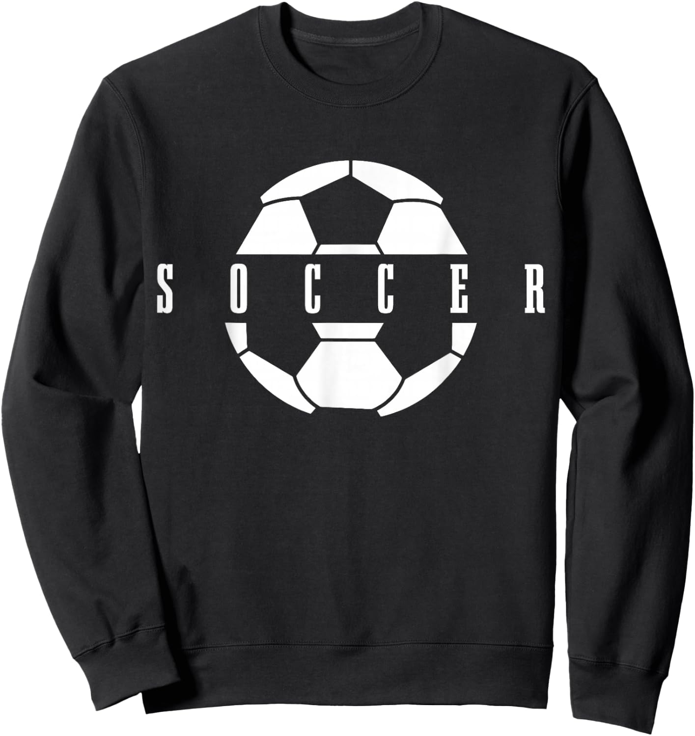 Boys Girls Football Player Ball Sweatshirt - Sweatshirt | Black