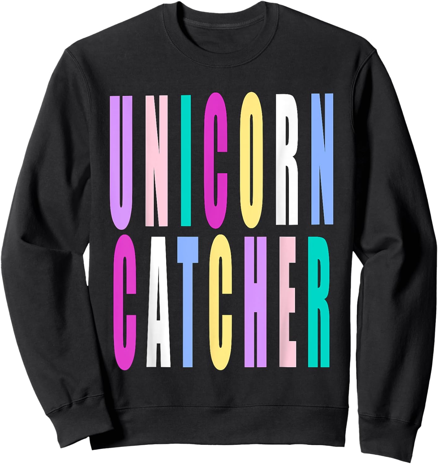 Unicorn Catcher Family Halloween Costume for Mom and Dad Sweatshirt - Sweatshirt | Black
