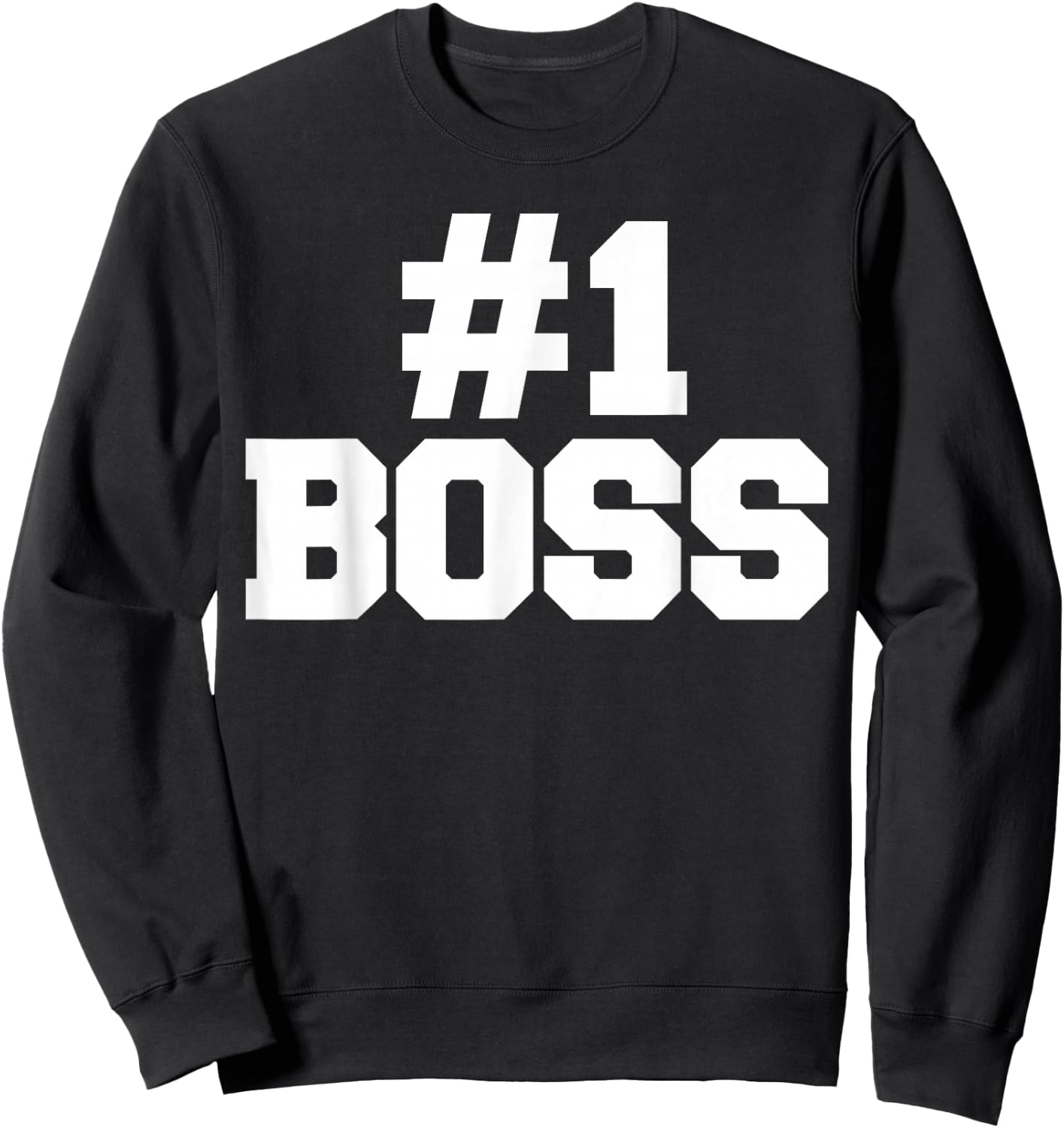 Number one boss Sweatshirt - Sweatshirt | Black