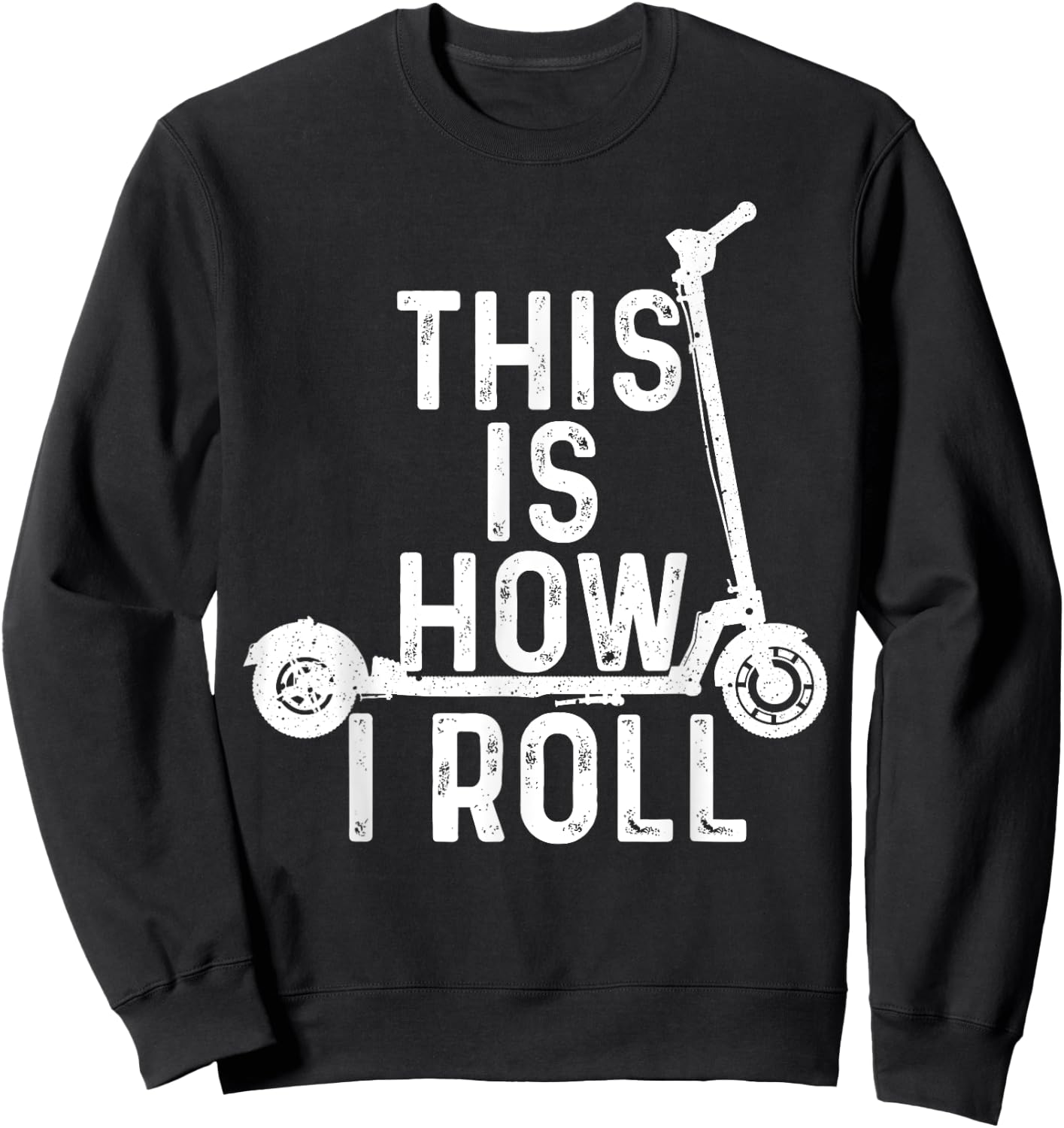 Funny Stunt Scooters Art Women Best Rider Enthusiast Sweatshirt - Sweatshirt | Black