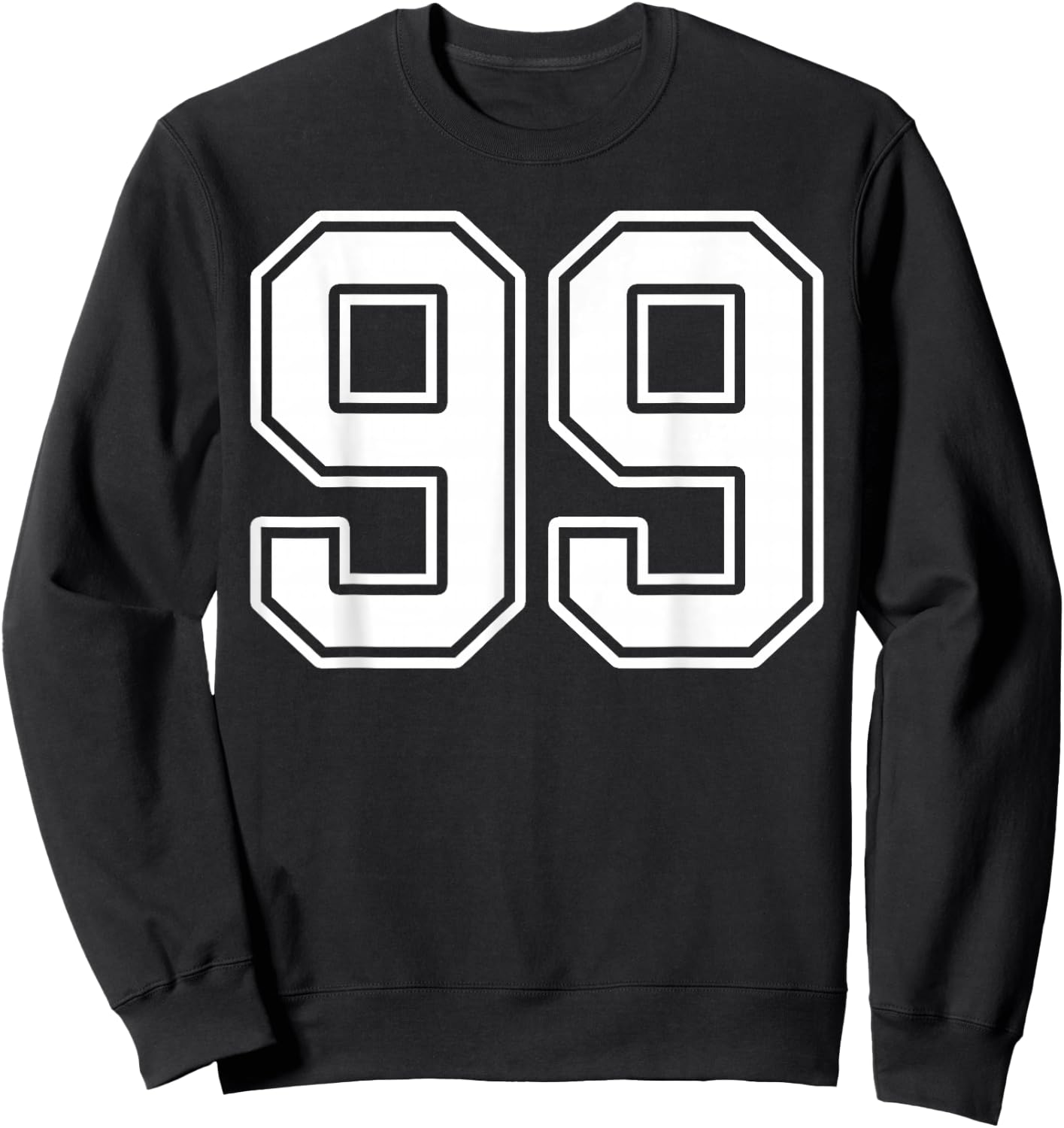 Number 99 Fan Player Jersey Style #99 Men Women Kids Sweatshirt - Sweatshirt | Black