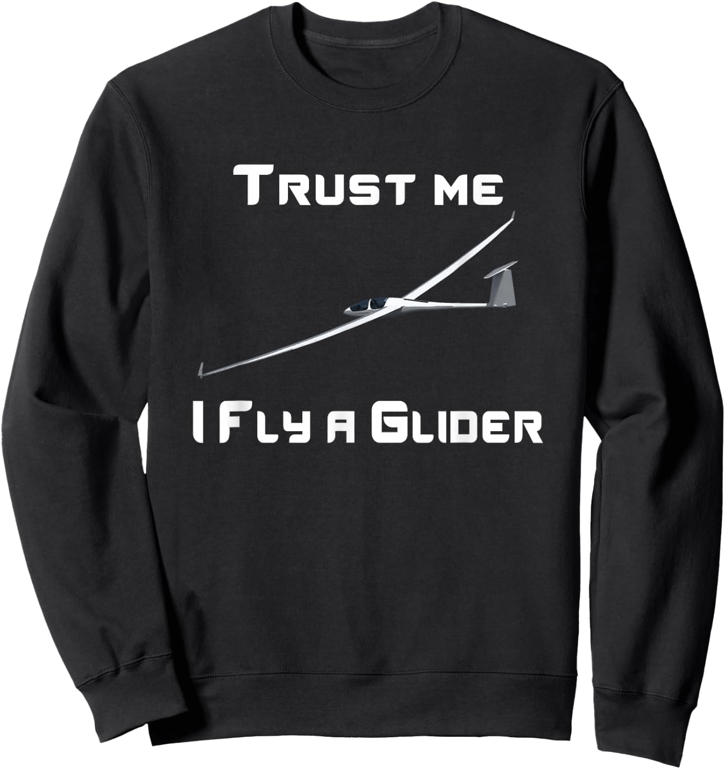 Glider Pilot Gliding Glider Plane Sweatshirt - Sweatshirt | Black