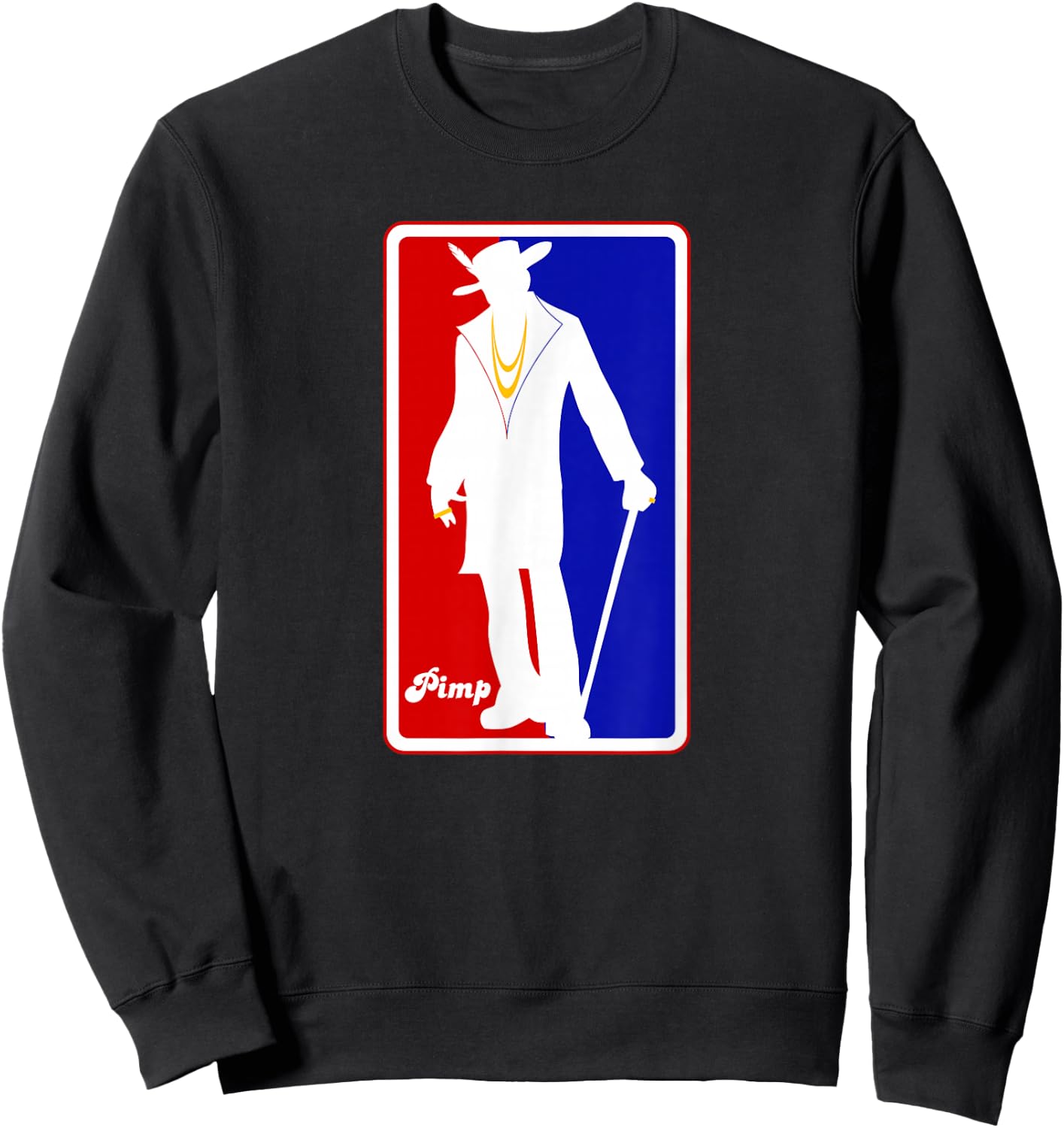 Just Pimp It & Gifts American Pimp The Logo Sweatshirt - Sweatshirt | Black
