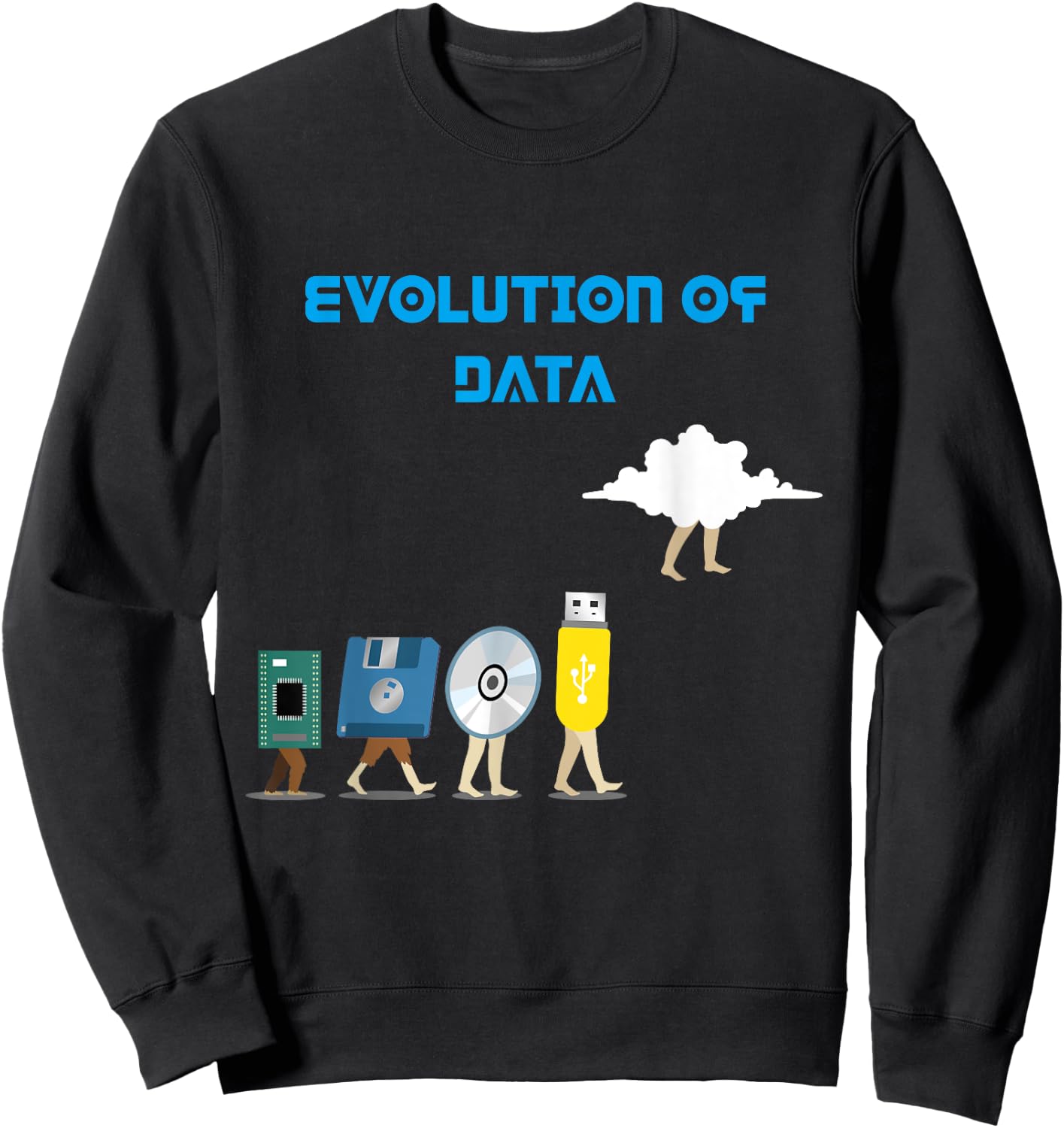 Data Evolution Analytics Gift Datascientist Analyst Sweatshirt - Sweatshirt | Black