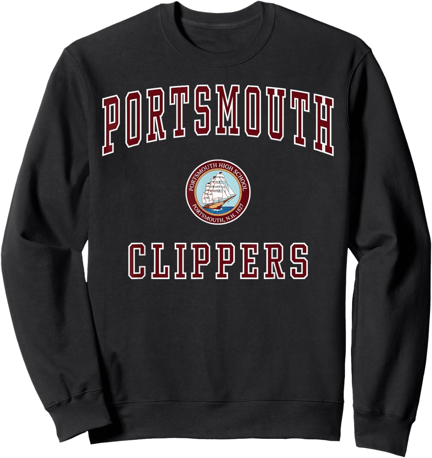 Portsmouth High School Clippers Sweatshirt - Sweatshirt | Black