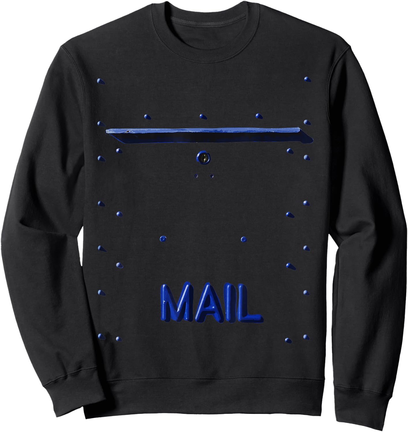Vintage Mail Box Costume Fun Halloween Silvester Post Office Sweatshirt - Sweatshirt | Black