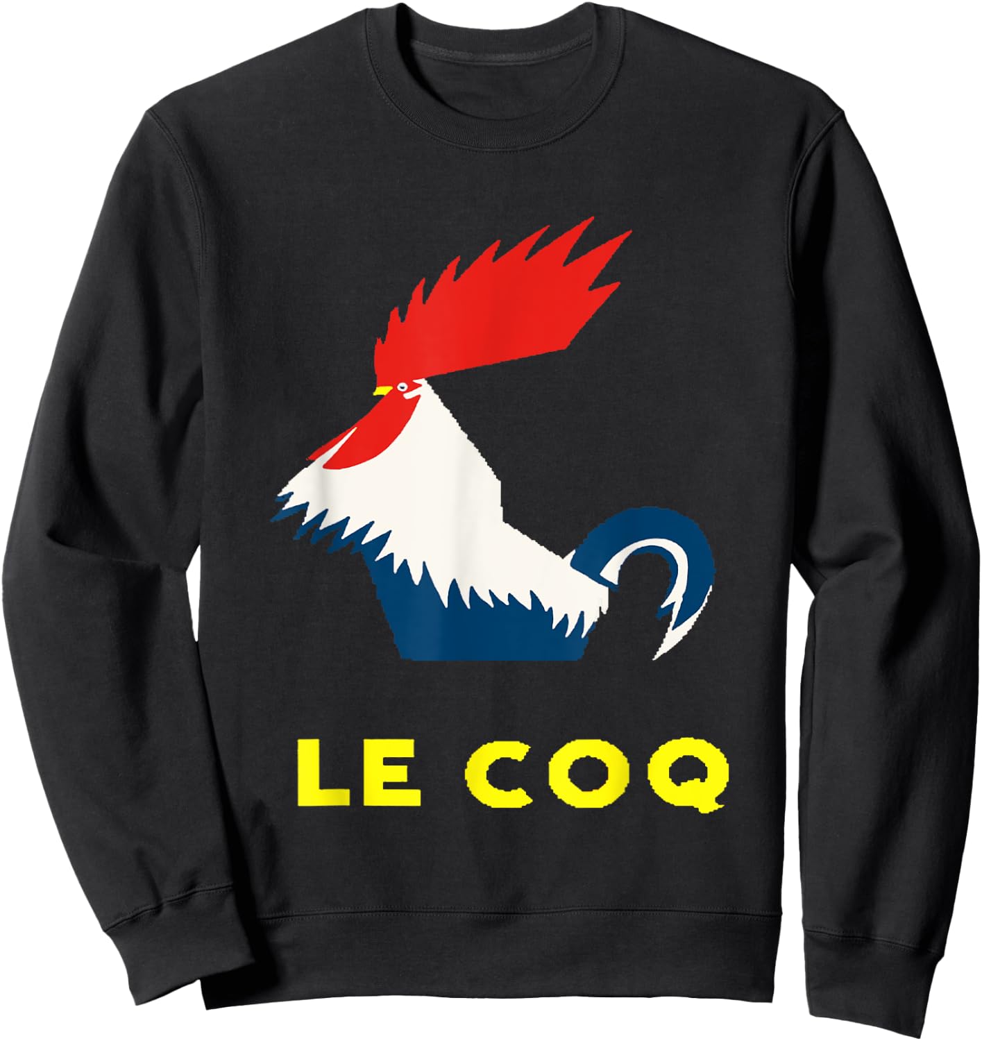 Le Coq Vector Art In Bold Bright Colors Sweatshirt - Sweatshirt | Black