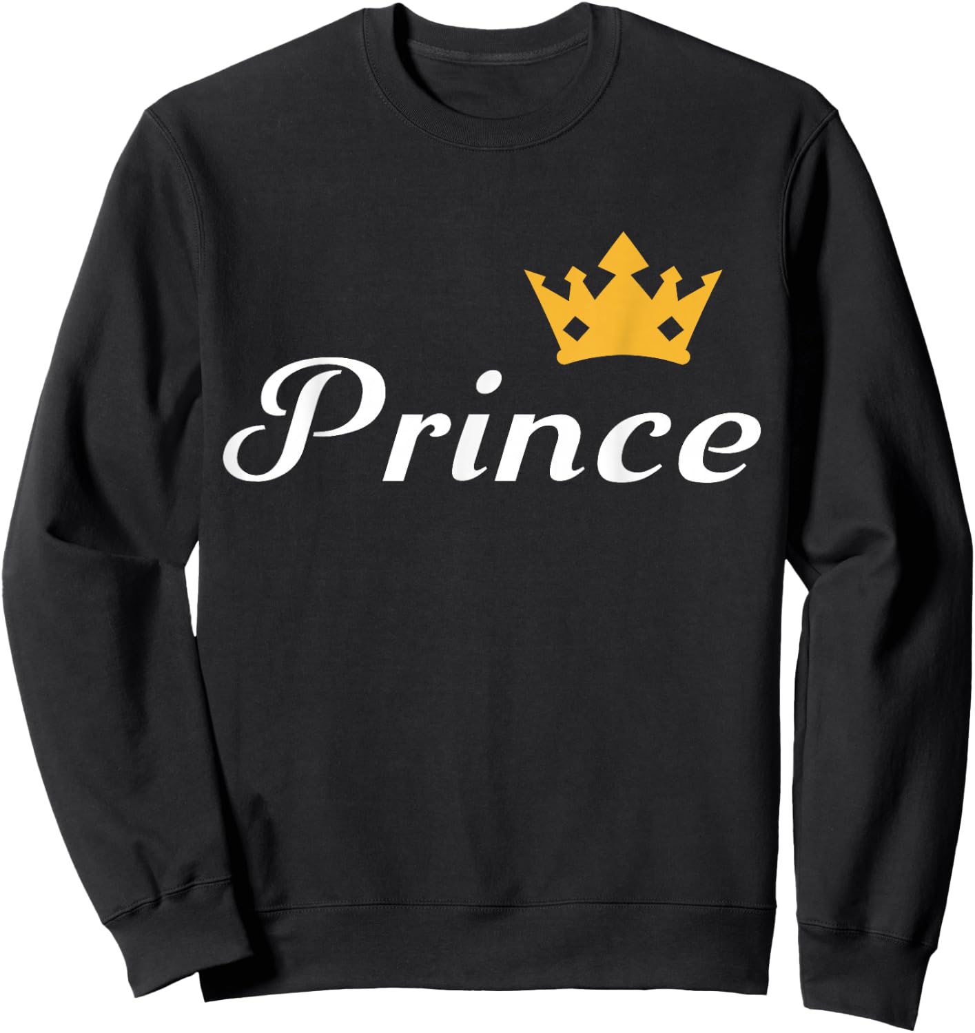 Prince Boys Men Family Matching Valentine's Day Sweatshirt - Sweatshirt | Black