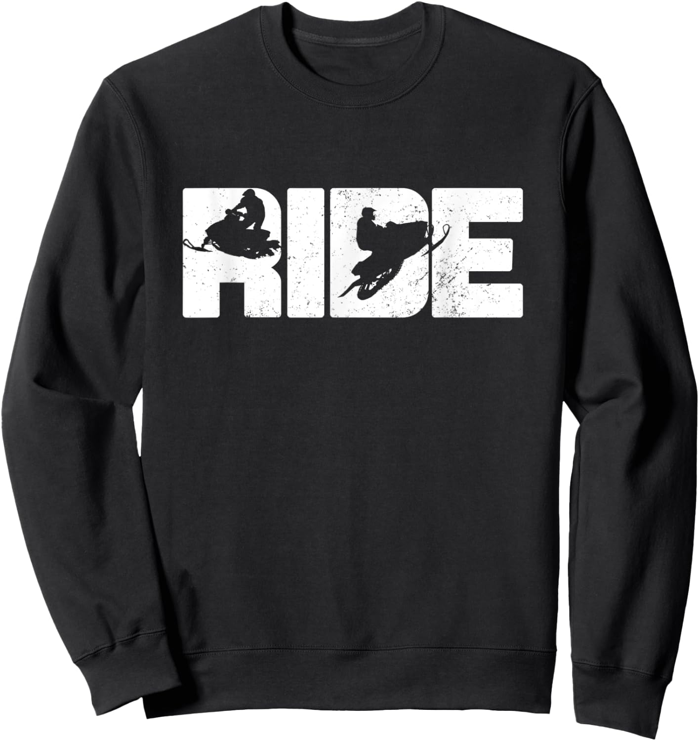 Snowmobile Ride Snowmobiling Motor Sled Winter Sport Gift Sweatshirt - Sweatshirt | Black
